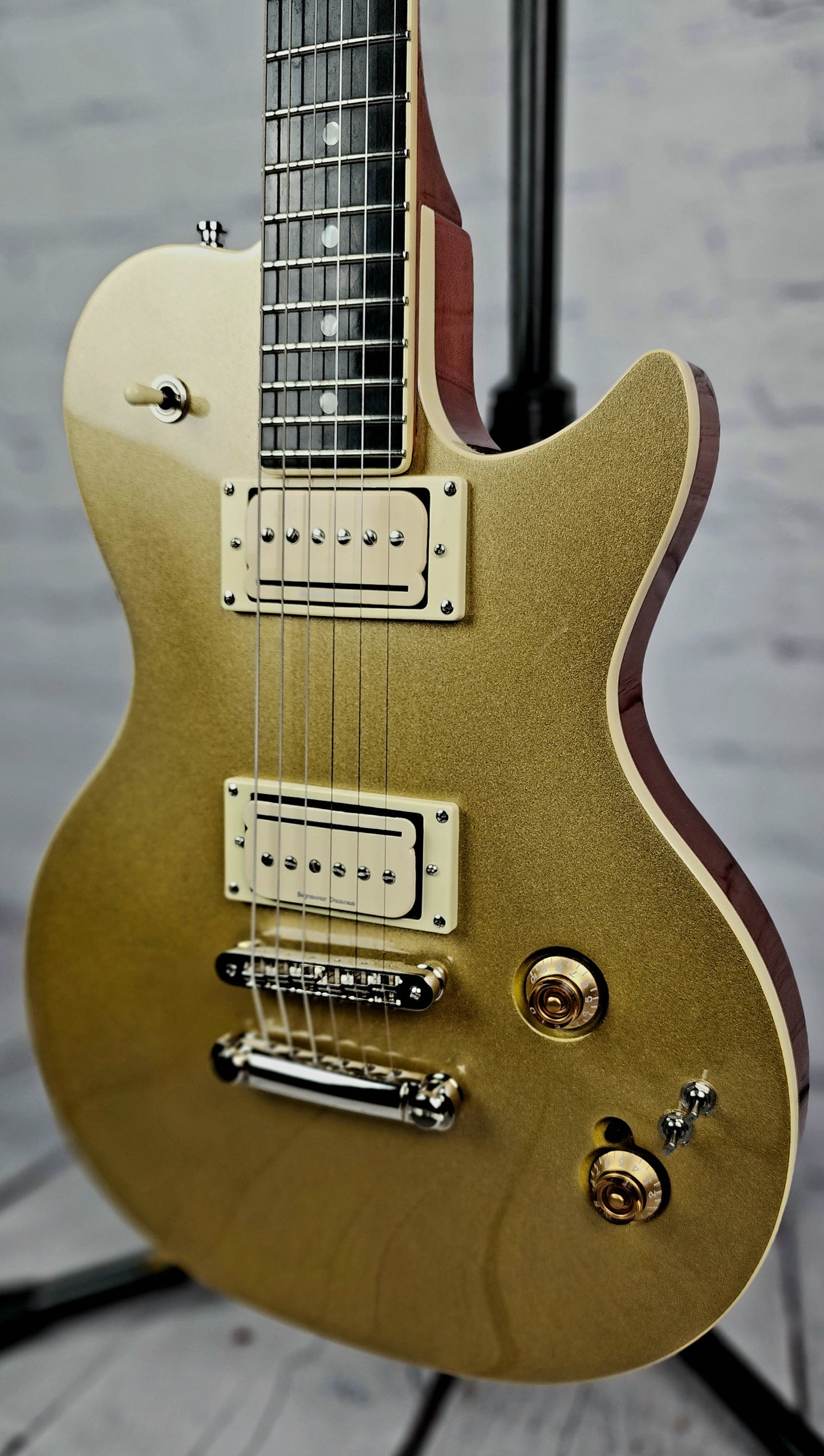 USED Godin Summit Classic Convertible Electric Guitar Gold Top