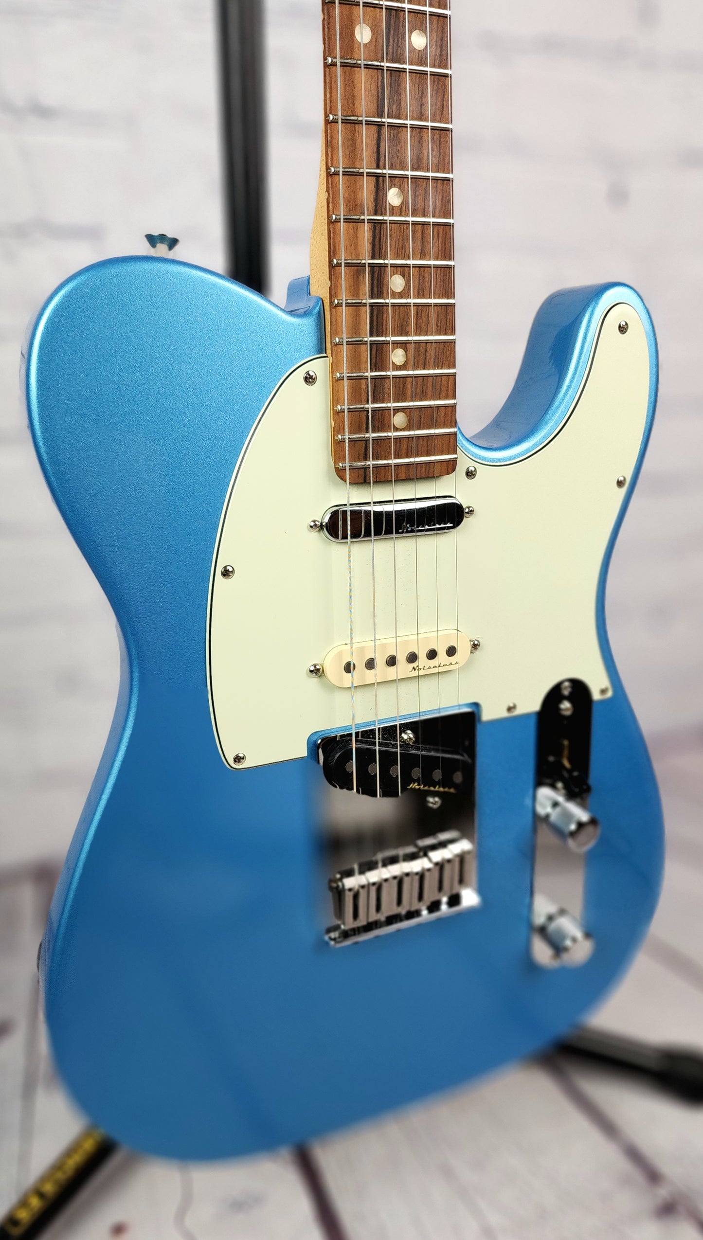 USED Fender Player Plus Nashville Telecaster Electric Guitar Opal Spark Blue