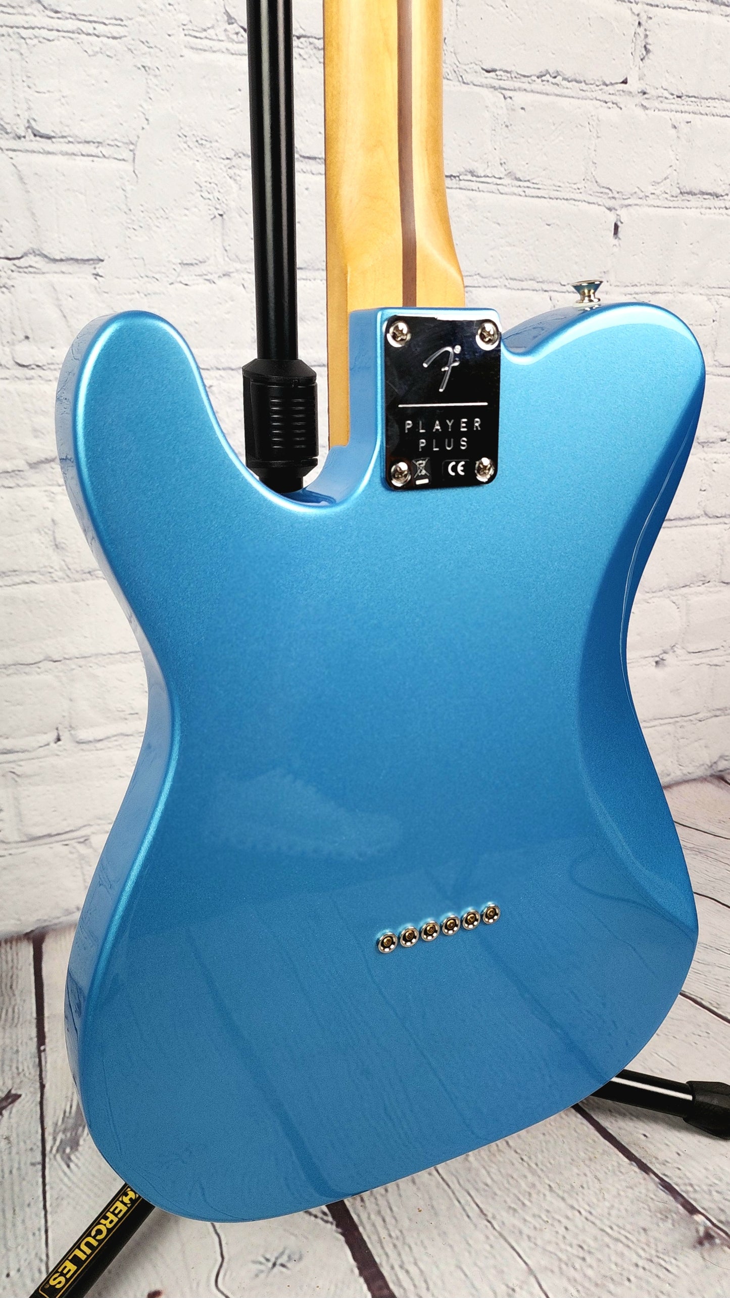 USED Fender Player Plus Nashville Telecaster Electric Guitar Opal Spark Blue