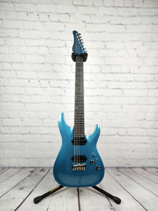 Schecter Aaron Marshall AM-7 7 String Electric Guitar 26.5" Cobalt Slate