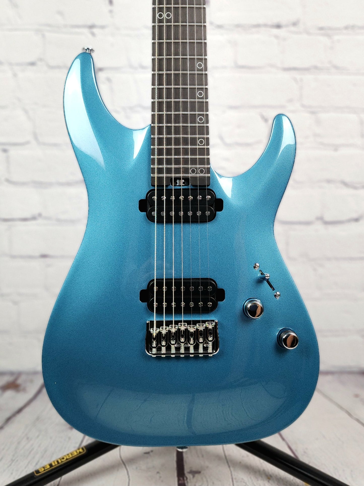 Schecter Aaron Marshall AM-7 7 String Electric Guitar 26.5" Cobalt Slate