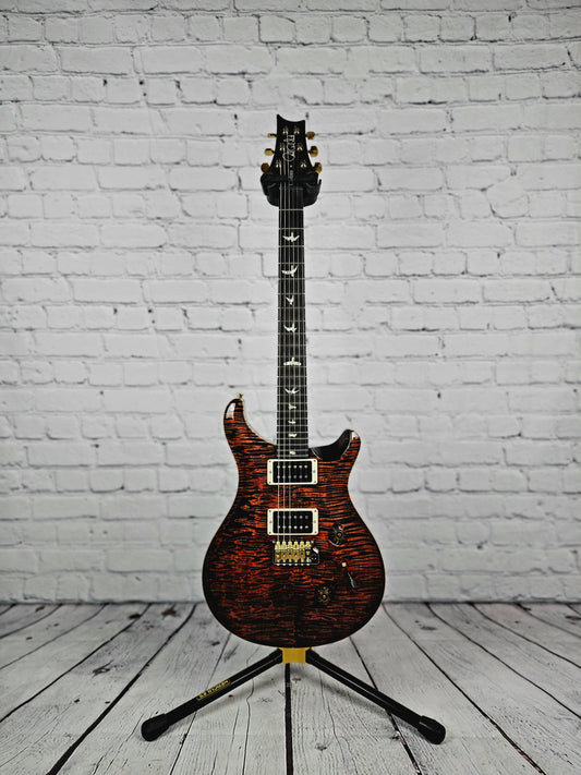 Paul Reed Smith PRS Custom 24 Core 10 Top Electric Guitar Orange Tiger 2023