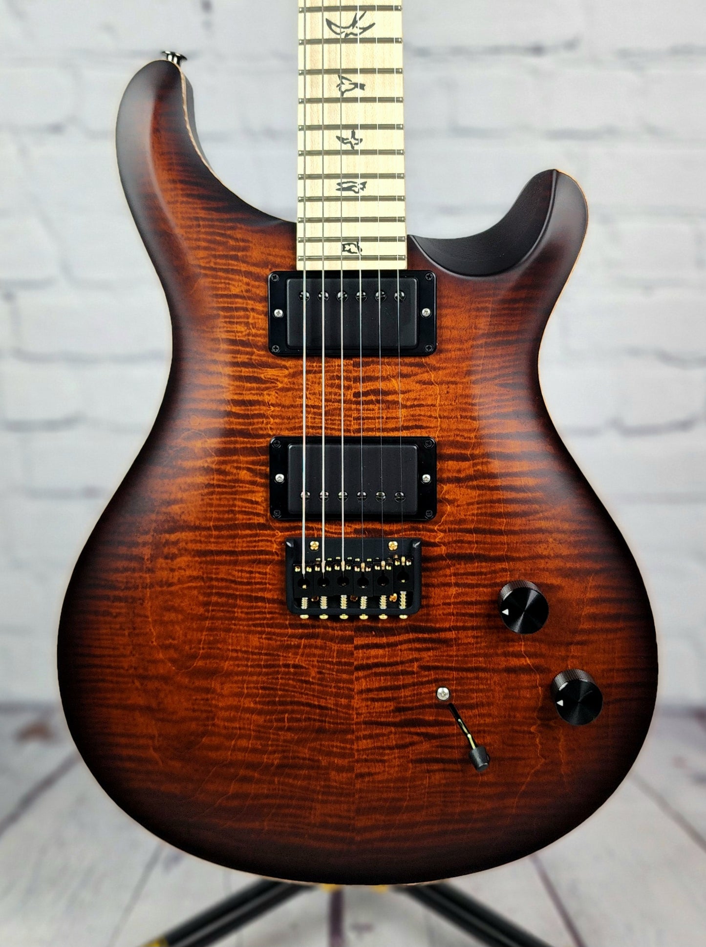 Paul Reed Smith PRS Dustie Waring Limited Edition CE24 Hardtail Electric Guitar Burnt Amber Smokeburst