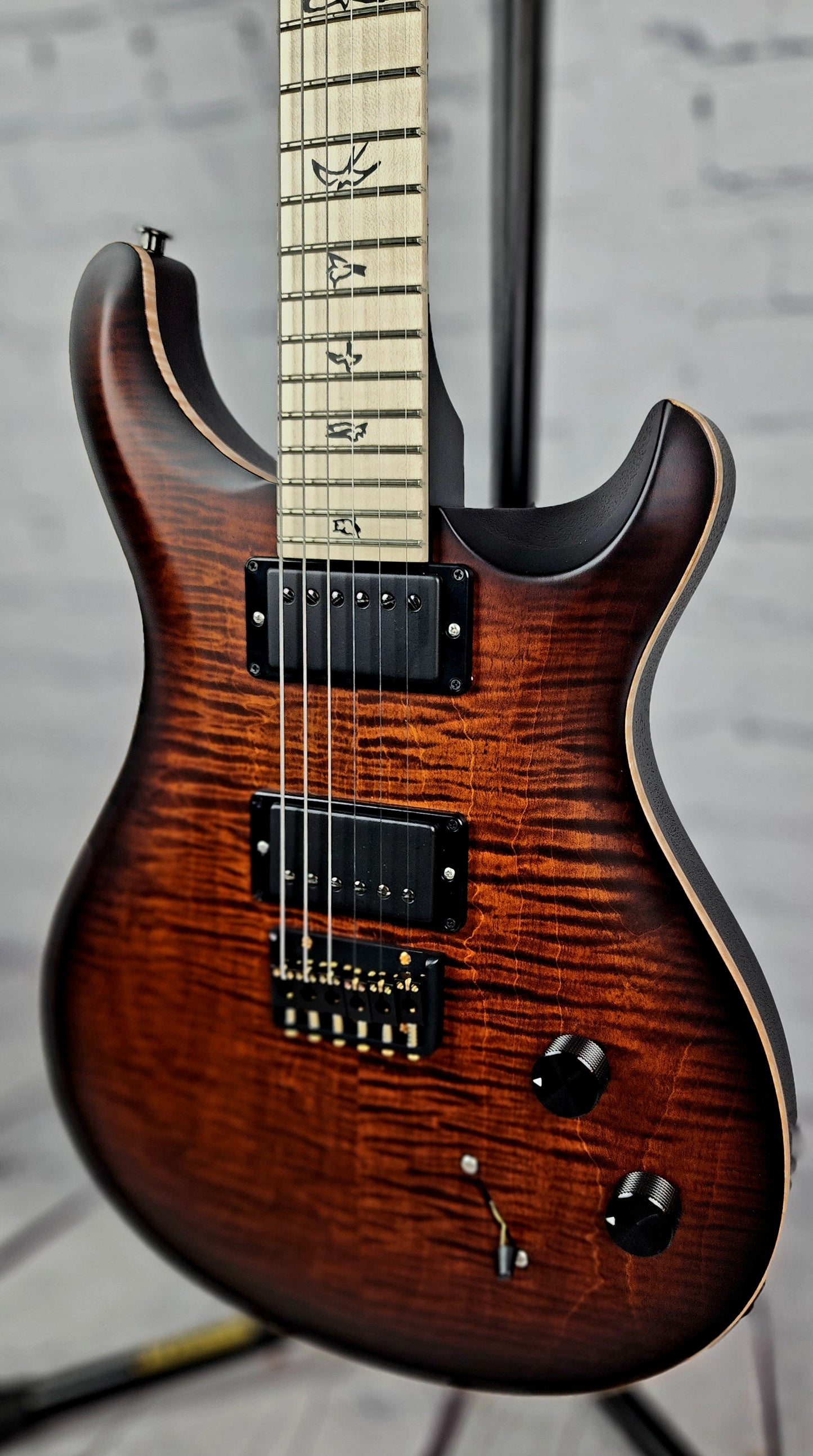 Paul Reed Smith PRS Dustie Waring Limited Edition CE24 Hardtail Electric Guitar Burnt Amber Smokeburst