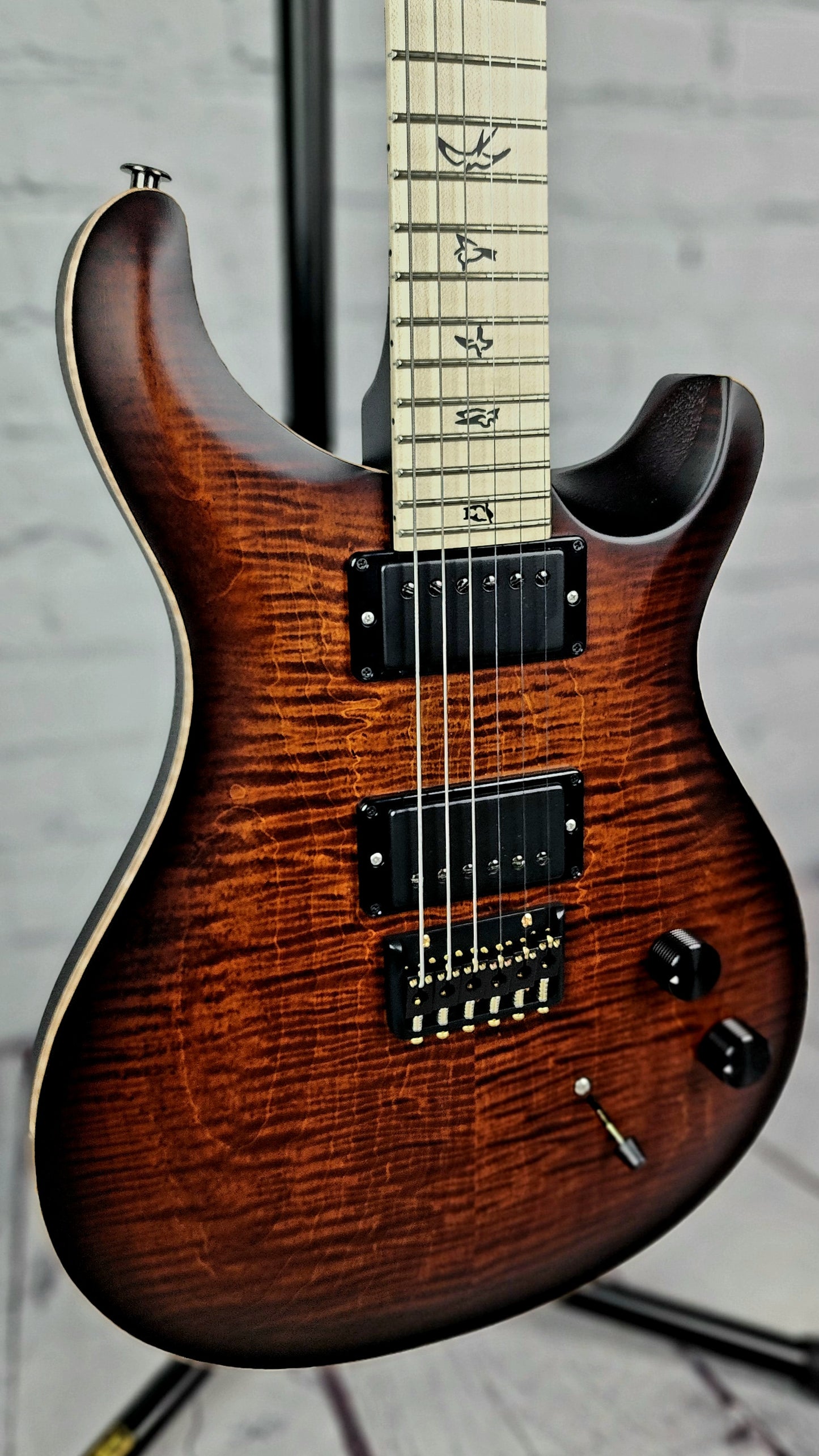 Paul Reed Smith PRS Dustie Waring Limited Edition CE24 Hardtail Electric Guitar Burnt Amber Smokeburst