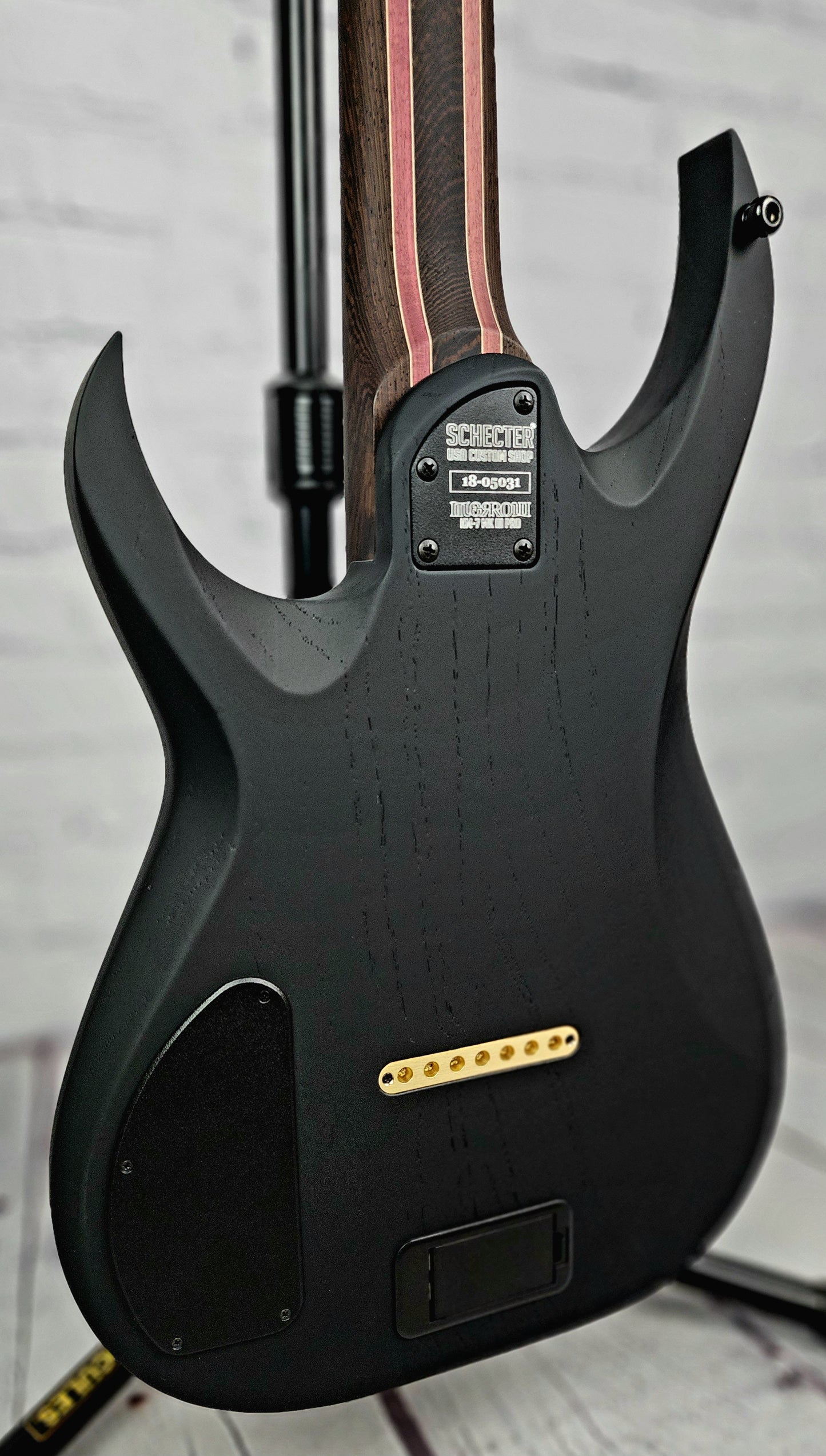 Schecter USA Signature Keith Merrow KM-7 Mk III Pro Electric Guitar Trans Black Pearl