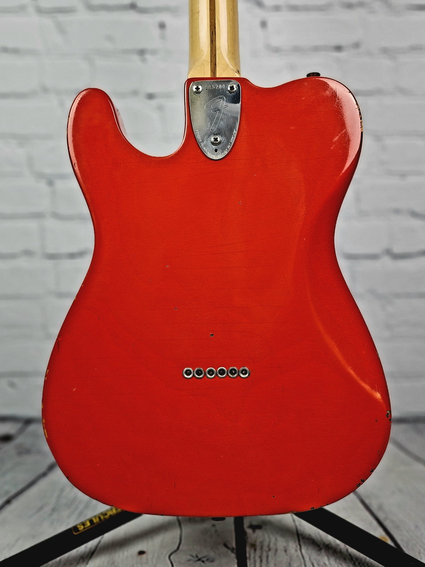 USED 1974 Fender Telecaster Deluxe Electric Guitar Refinish Fiesta Red