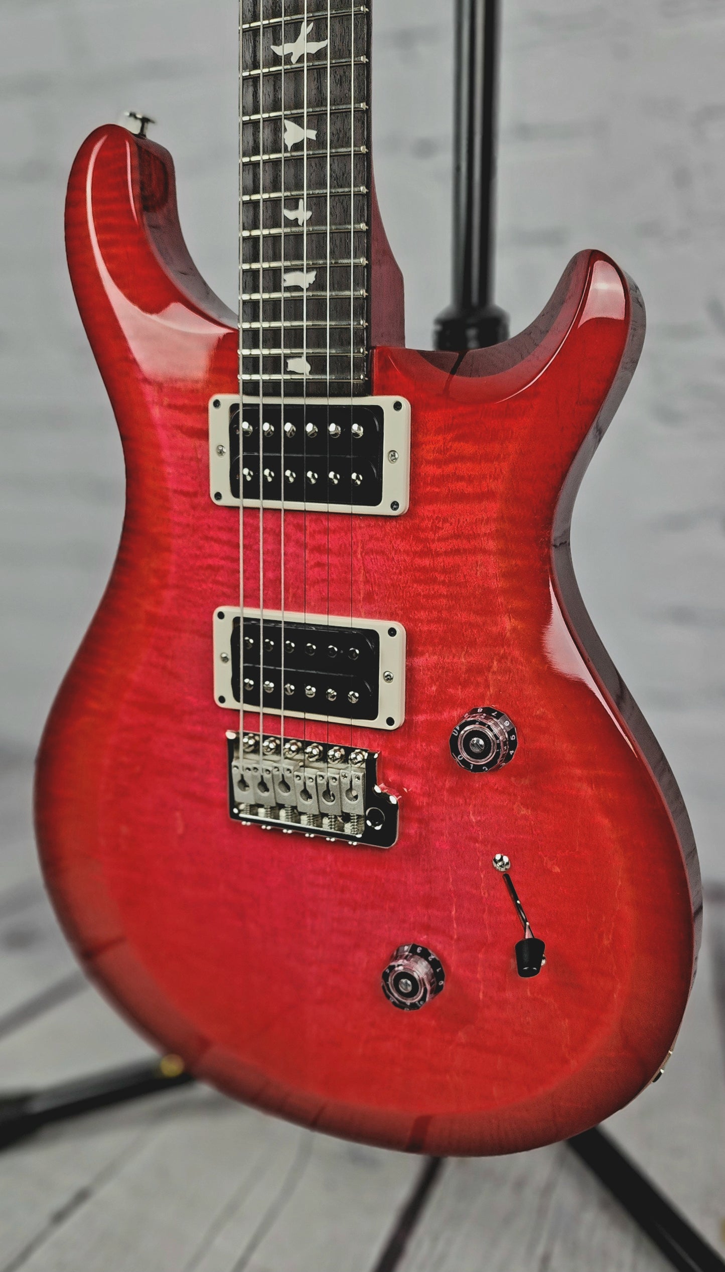 Paul Reed Smith PRS S2 Custom 24 Electric Guitar Bonni Pink Cherry Burst