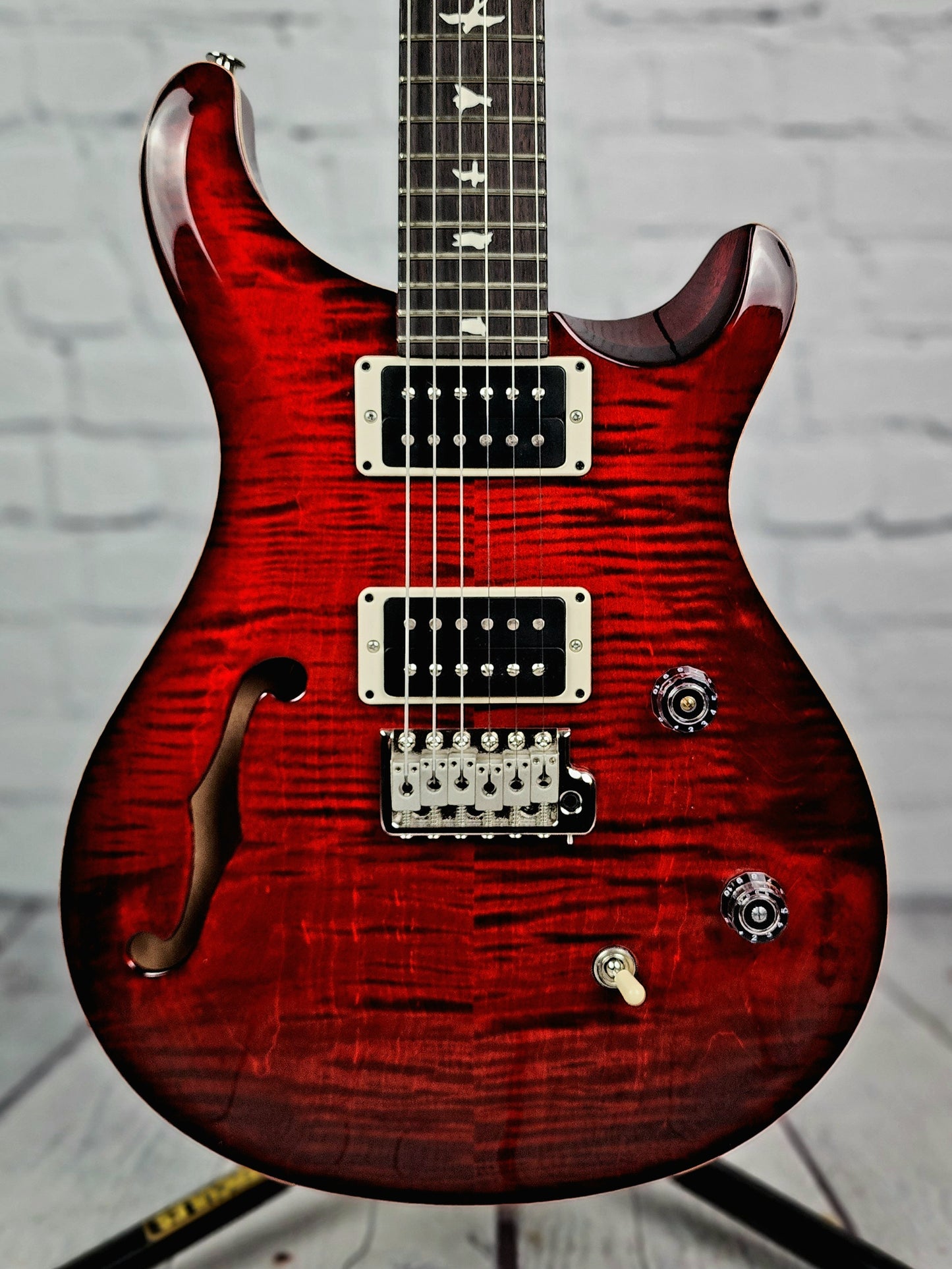 Paul Reed Smith PRS CE24 Semi-Hollow Electric Guitar Fire Red Burst 2023