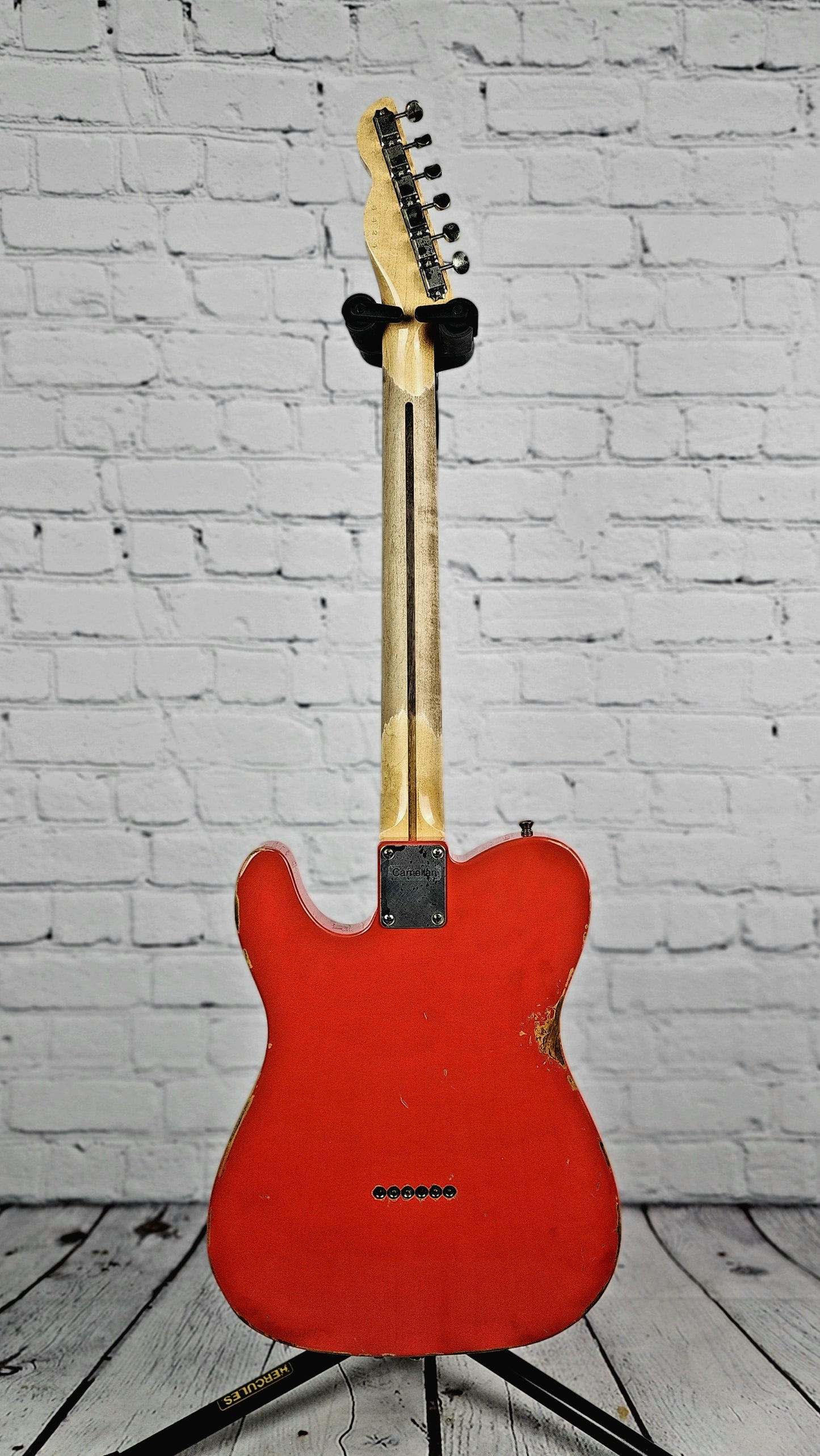 LSL Instruments Tbone Custom 6 String Electric Guitar Heavy Relic Fiesta Red