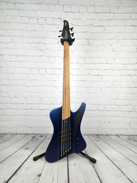 Dingwall D-Roc Standard 5 String Bass Guitar Matte Blue To Purple Color Shift