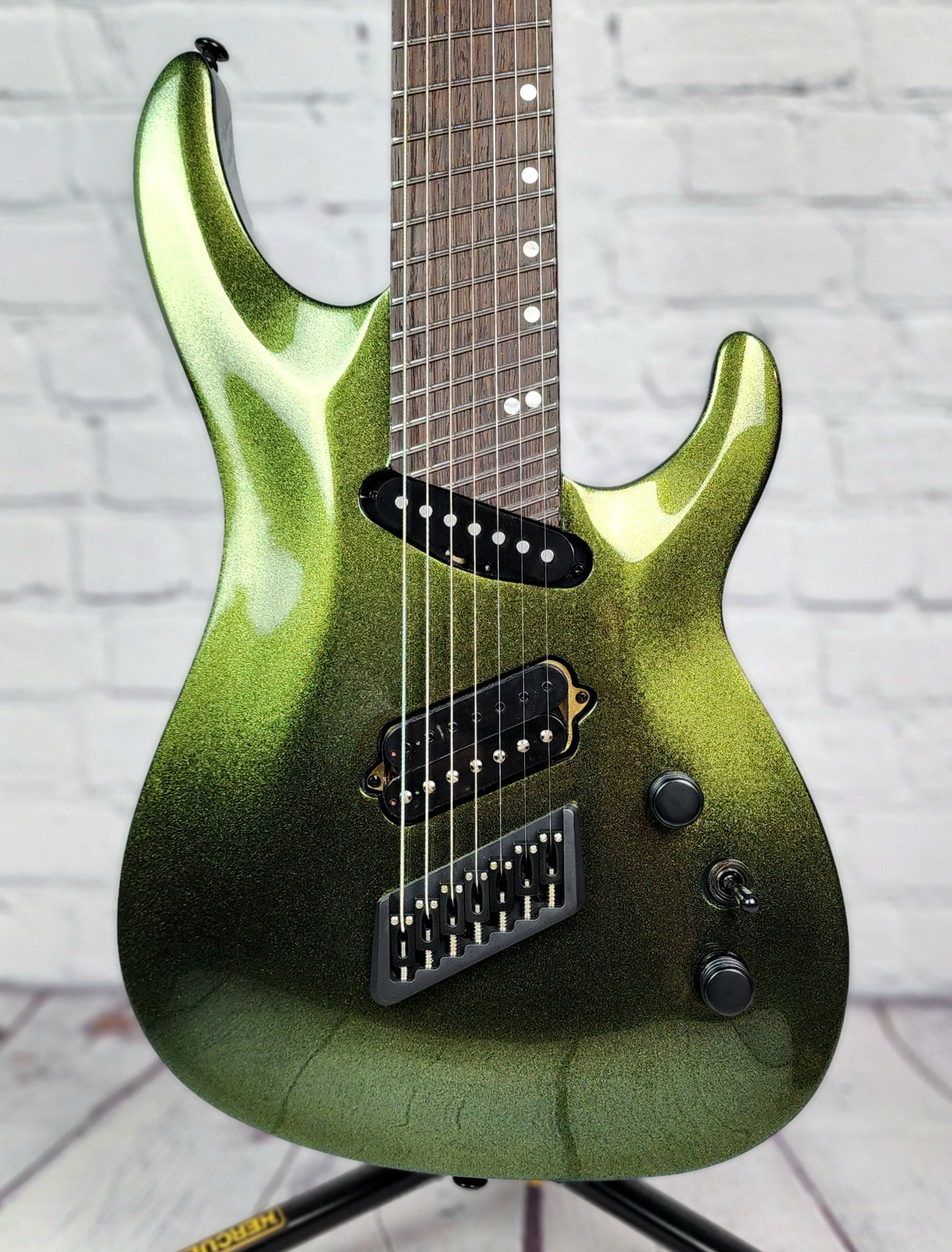 Ormsby Guitars SX GTR 7 String Electric Guitar Chameleon Green/Gold