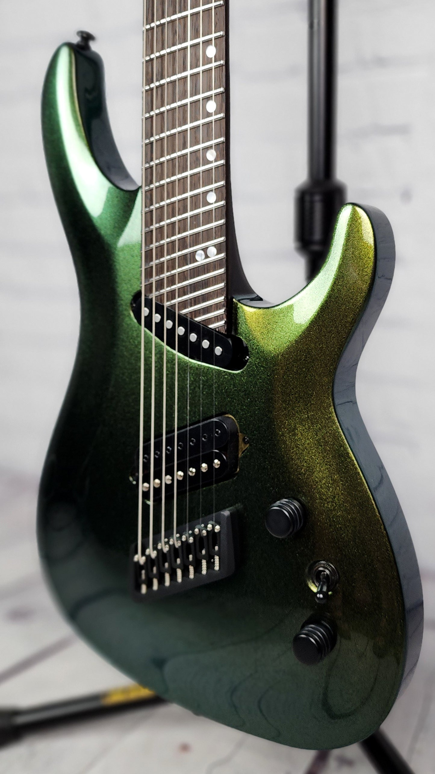 Ormsby Guitars SX GTR 7 String Electric Guitar Chameleon Green/Gold