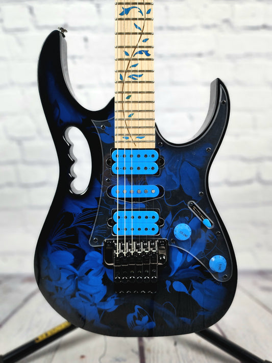 Ibanez Jem 77P BPF 6 String Electric Guitar Blue Floral Pattern
