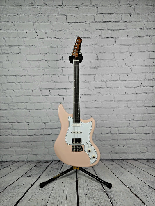 Kauer Guitars Electroliner HSS 6 String Electric Guitar Shell Pink