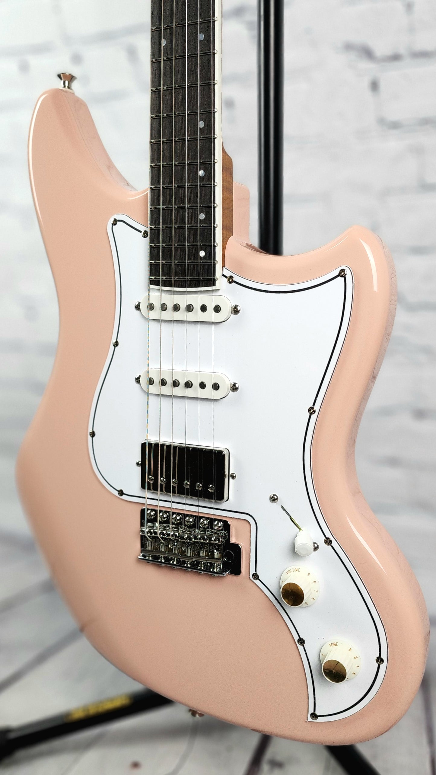 Kauer Guitars Electroliner HSS 6 String Electric Guitar Shell Pink