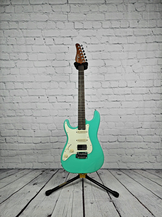 Schecter Guitars Nick Johnston Traditional Left Handed HSS Electric Guitar Atomic Green Lefty
