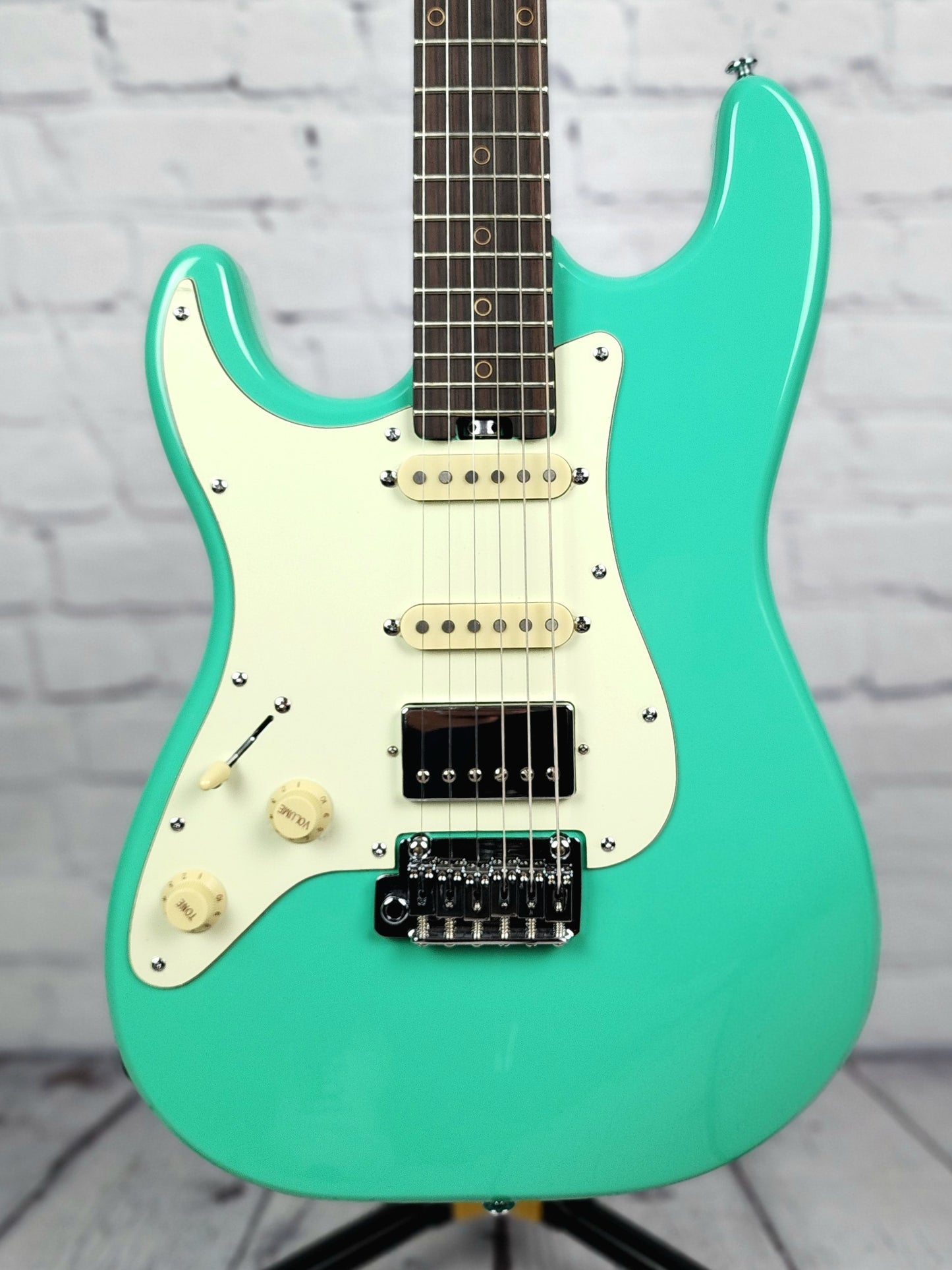 Schecter Guitars Nick Johnston Traditional Left Handed HSS Electric Guitar Atomic Green Lefty