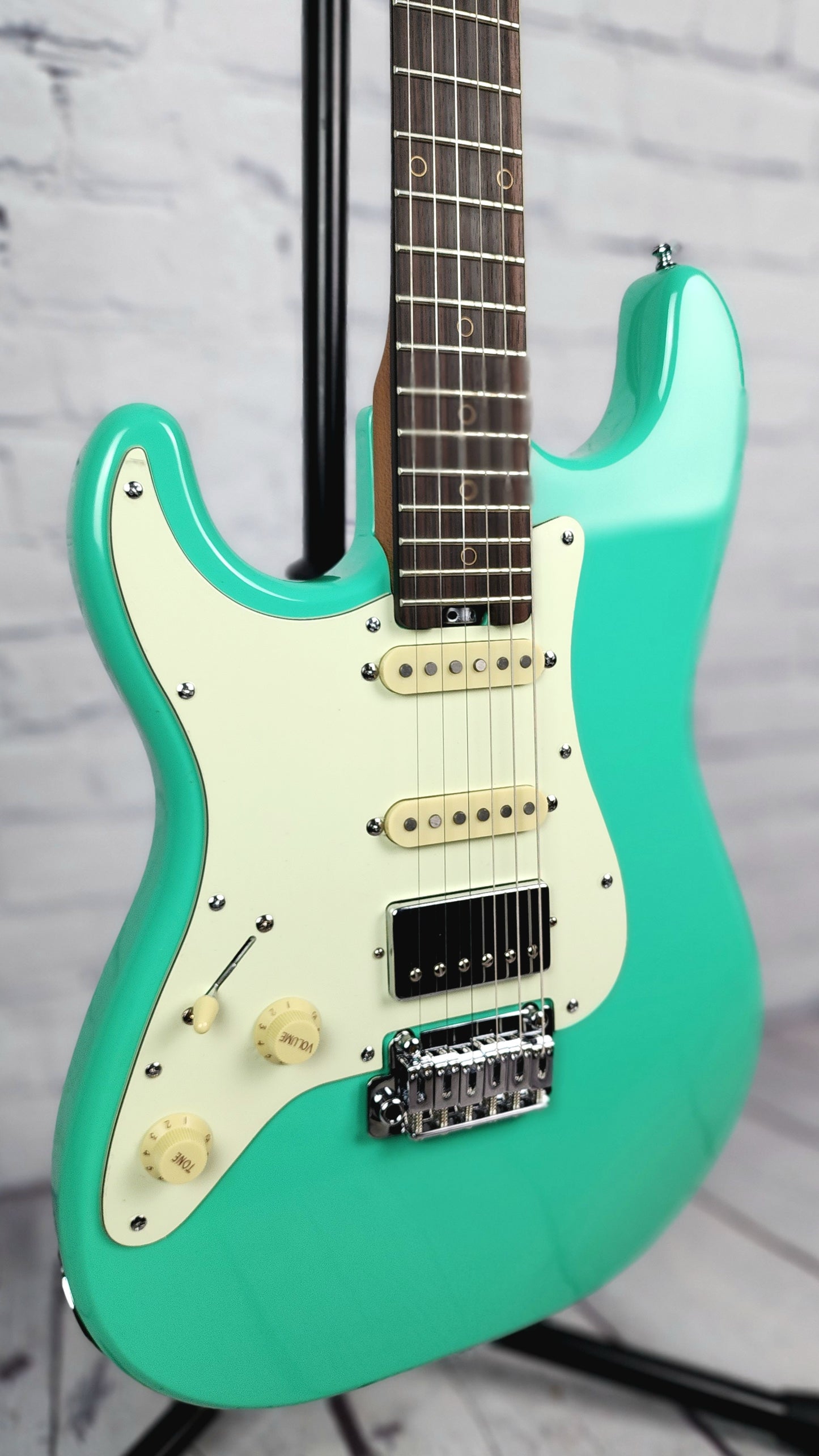 Schecter Guitars Nick Johnston Traditional Left Handed HSS Electric Guitar Atomic Green Lefty