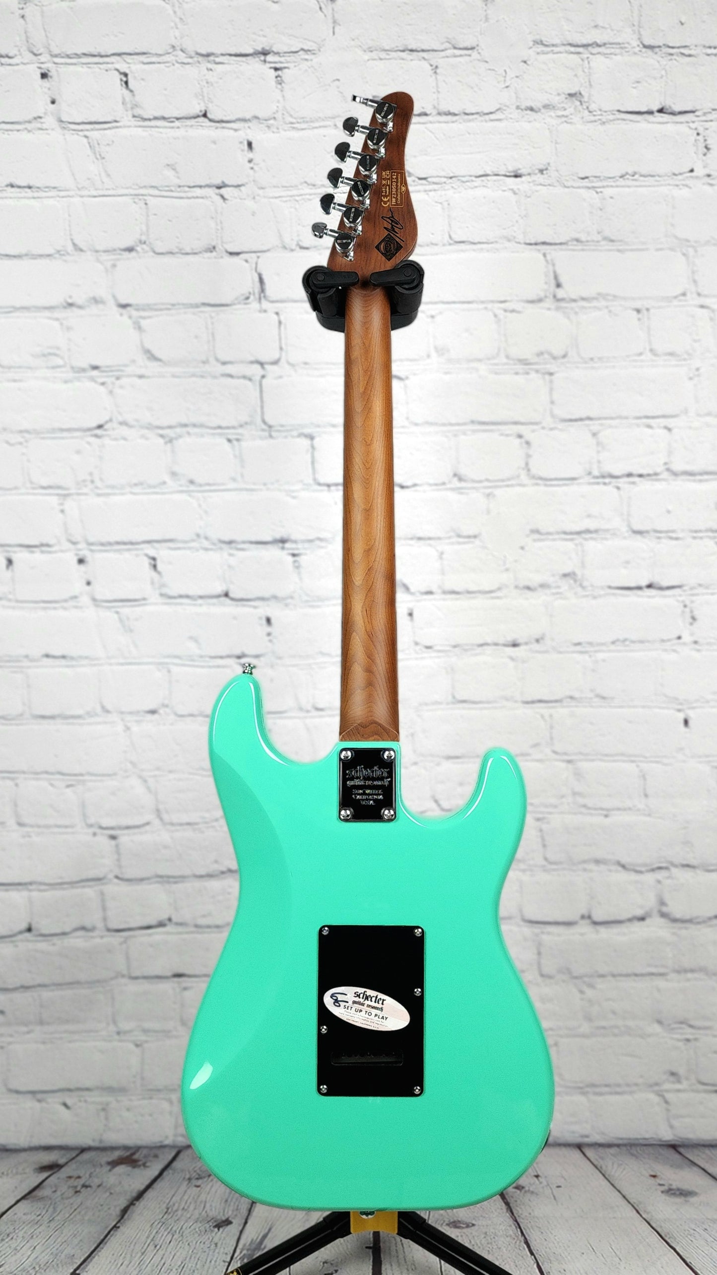 Schecter Guitars Nick Johnston Traditional Left Handed HSS Electric Guitar Atomic Green Lefty