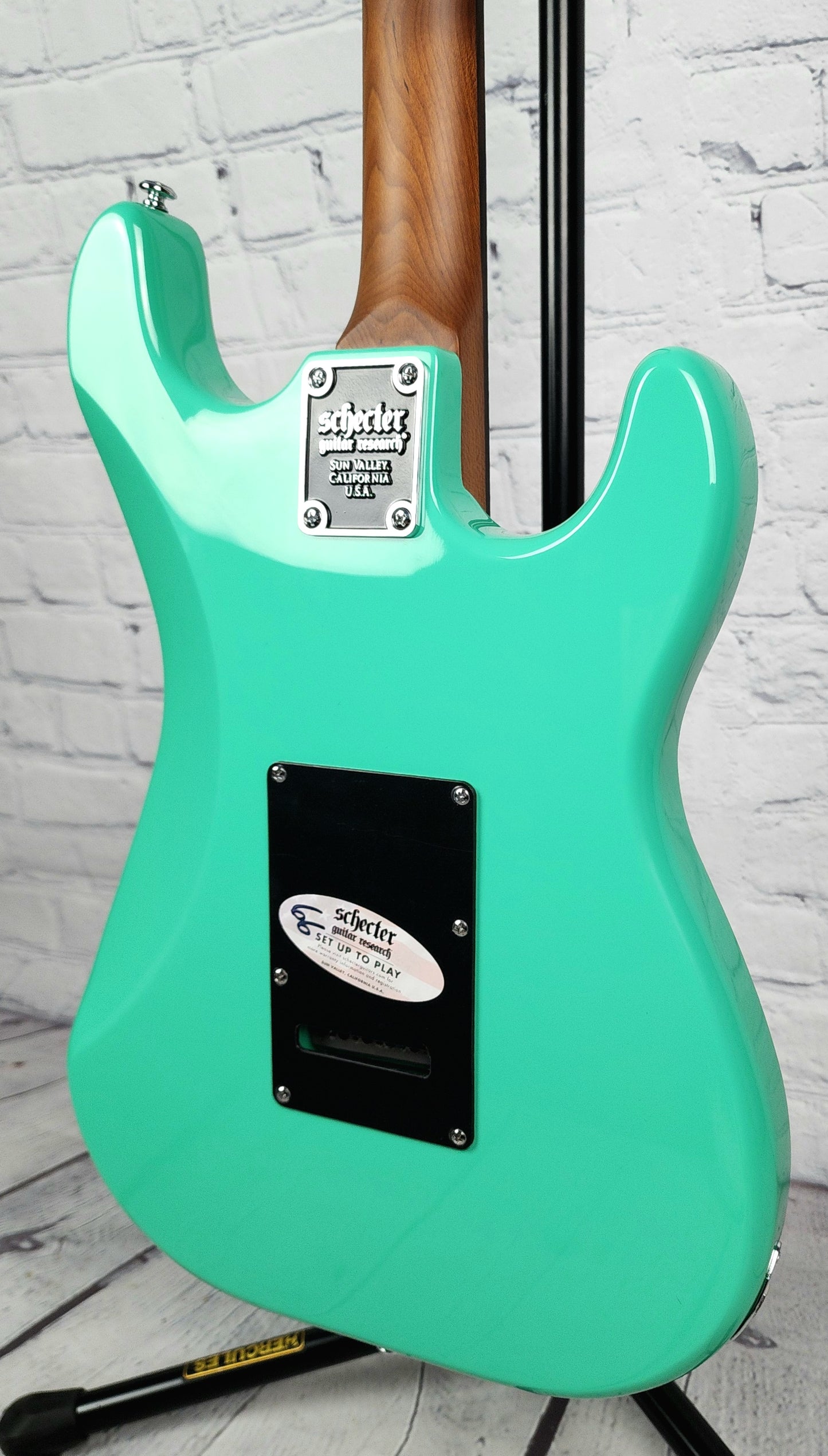 Schecter Guitars Nick Johnston Traditional Left Handed HSS Electric Guitar Atomic Green Lefty