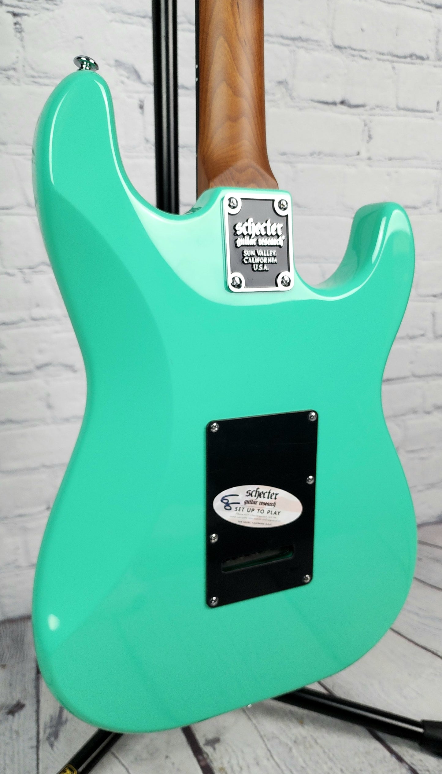 Schecter Guitars Nick Johnston Traditional Left Handed HSS Electric Guitar Atomic Green Lefty