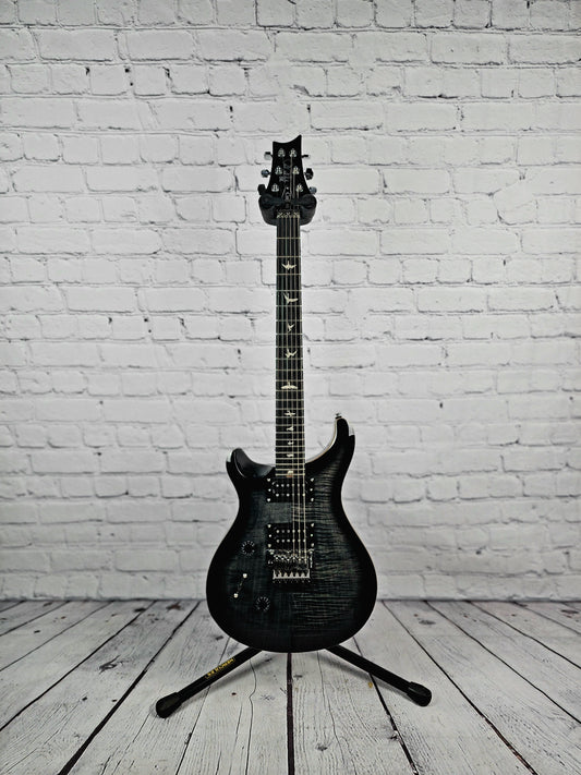Paul Reed Smith PRS SE Custom 24 Floyd Rose Electric Guitar Charcoal Burst Lefty Left Handed