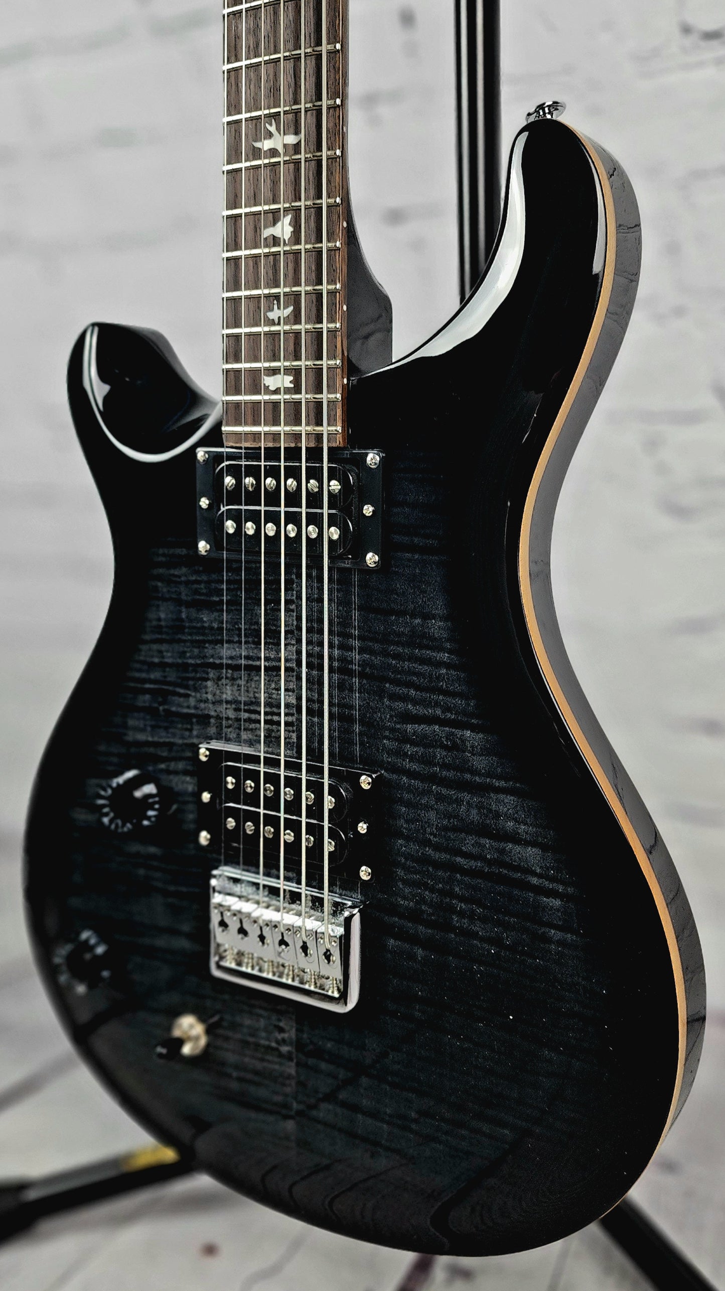 Paul Reed Smith PRS SE 277 Baritone 27.7" Electric Guitar Charcoal Burst Lefty