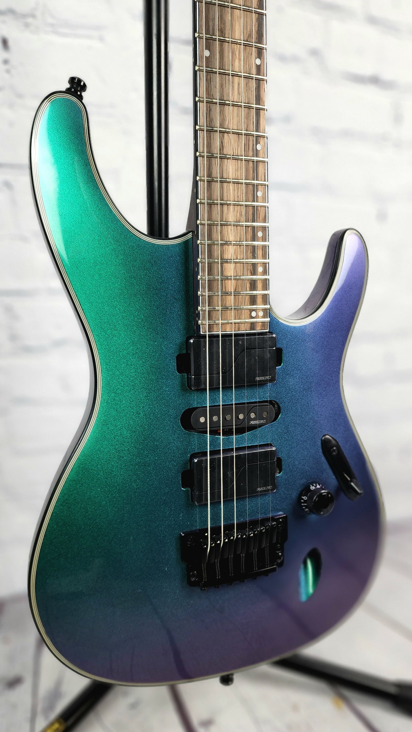 Ibanez Axion S671ALB BCM 6 String Electric Guitar Blue Chameleon Burst