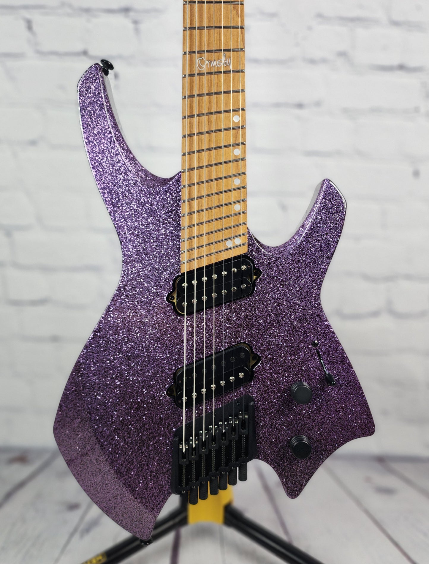 Ormsby Guitars Goliath GTR 7 String Electric Guitar Lavender Sparkle