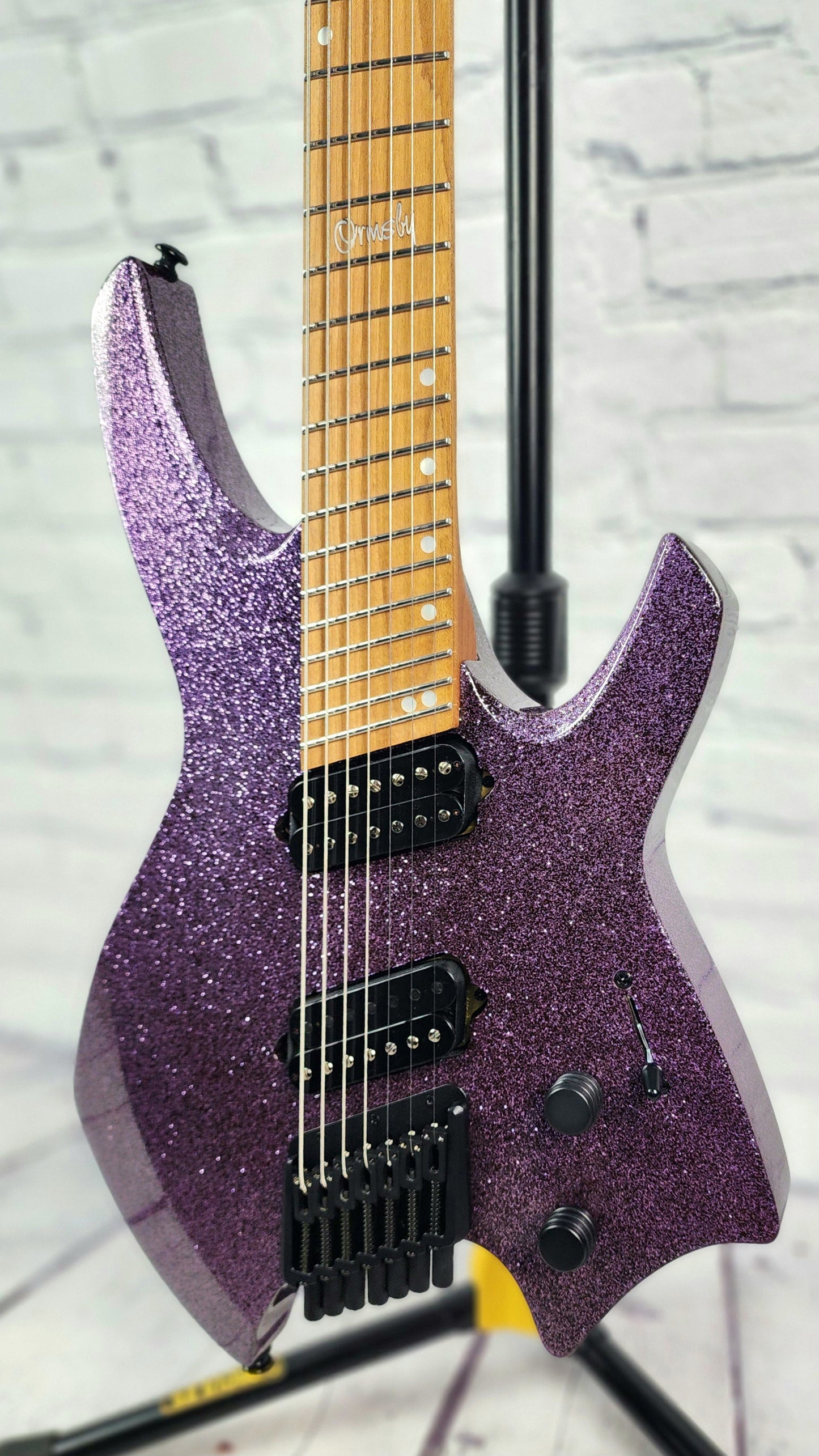 Ormsby Guitars Goliath GTR 7 String Electric Guitar Lavender Sparkle