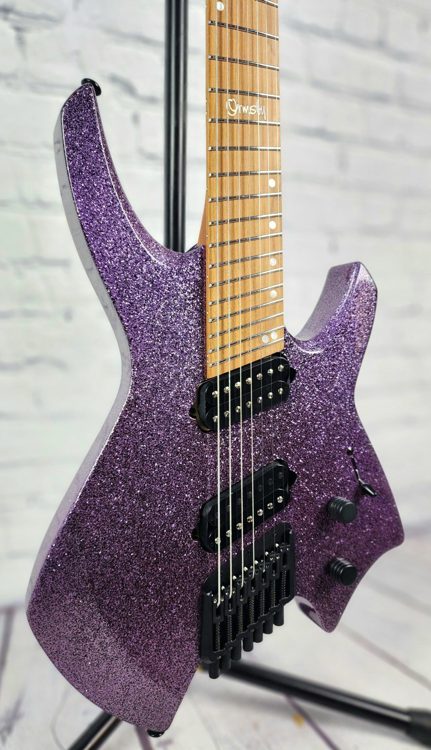 Ormsby Guitars Goliath GTR 7 String Electric Guitar Lavender Sparkle