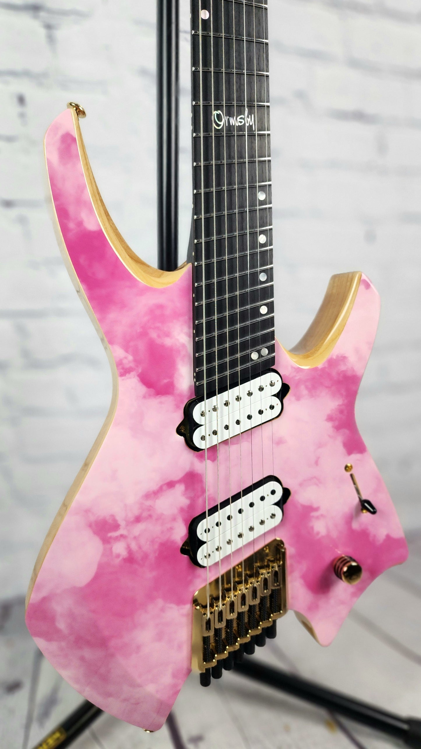 Ormsby Guitars Goliath GTR Kris Xen 7 String Electric Guitar Strawberry Storm