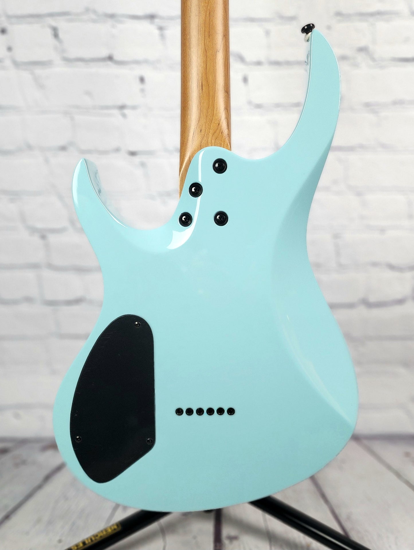 Balaguer Select Diablo Retro 27 6 String Electric Guitar Gloss Cerulean Blue Hipshot