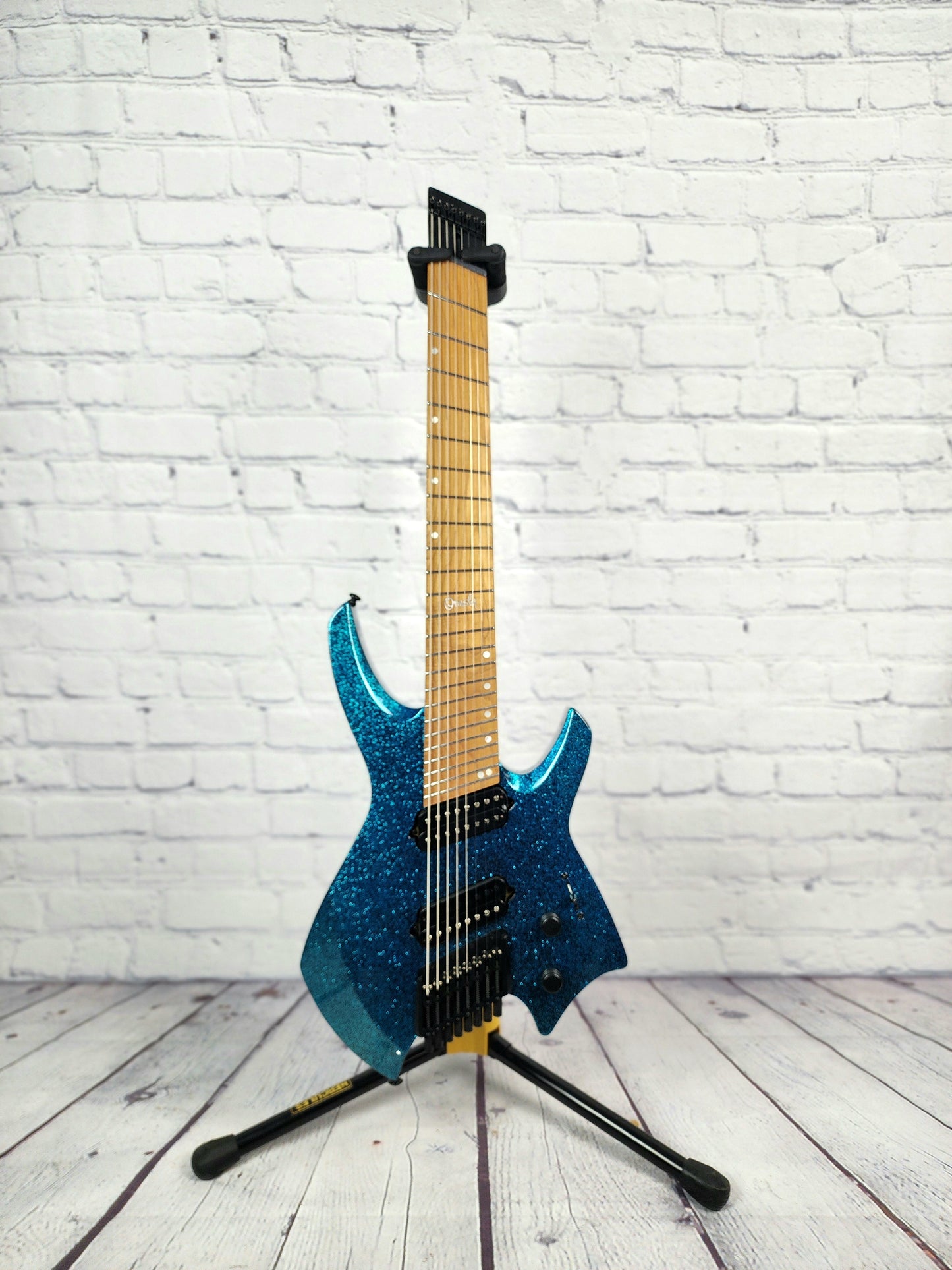 Ormsby Guitars Goliath GTR 8 String Electric Guitar Blue Sparkle