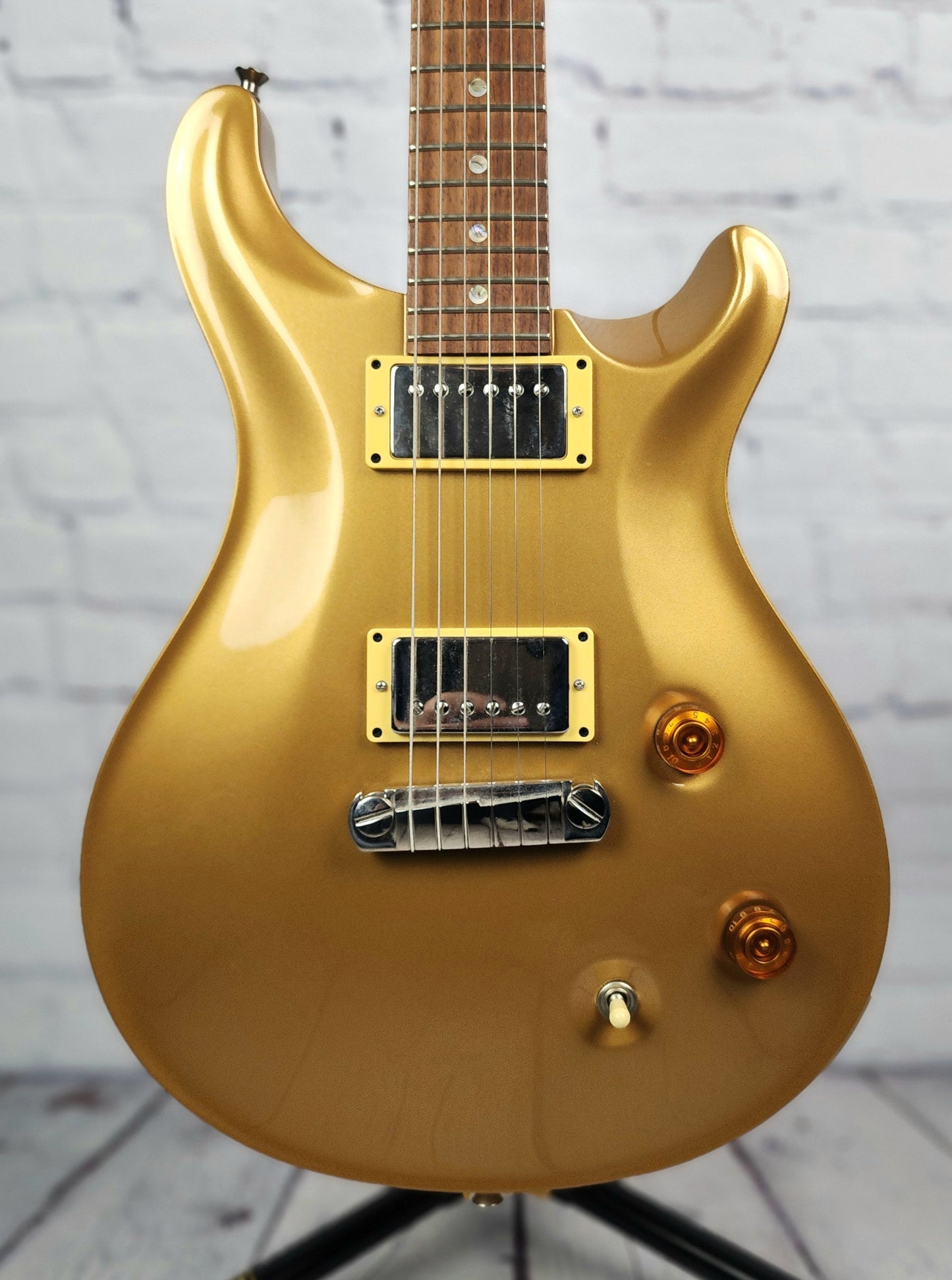 USED 2003 PRS McCarty 6 String Electric Guitar Gold Moons