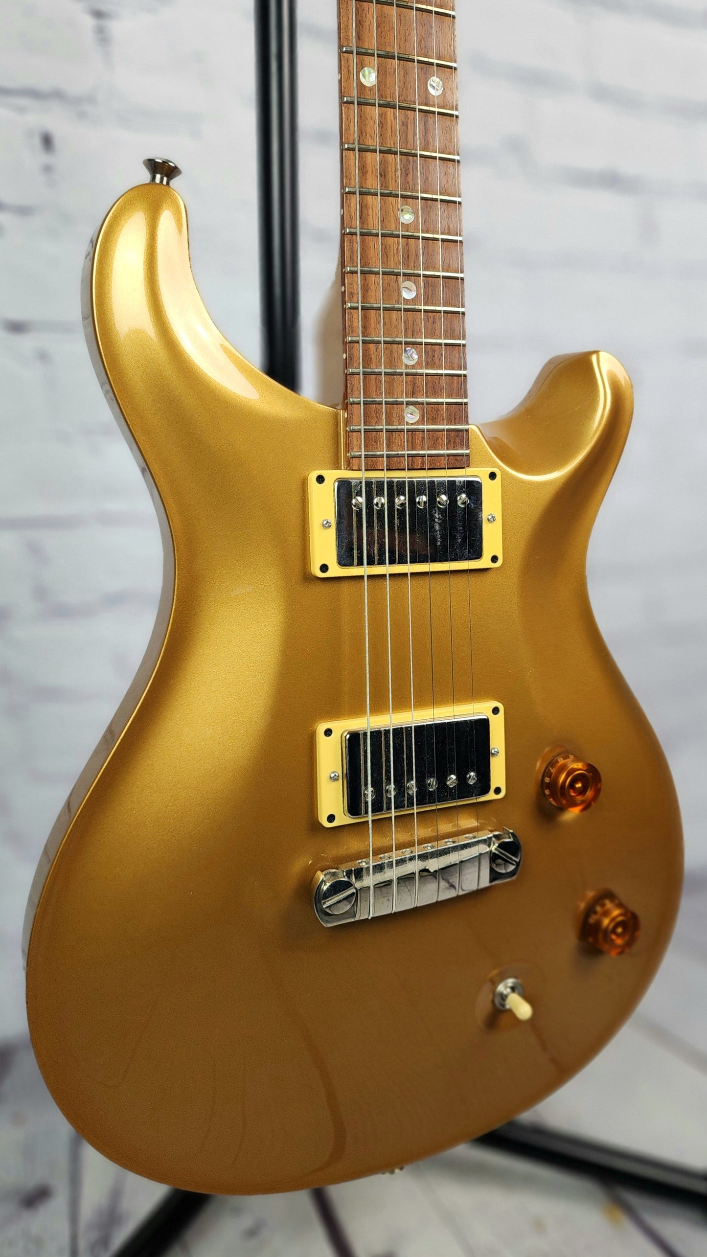 USED 2003 PRS McCarty 6 String Electric Guitar Gold Moons