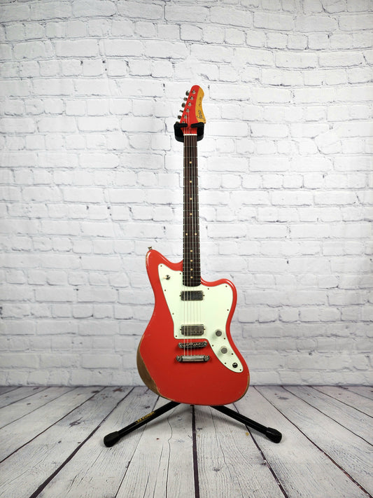 Fano Guitars JM6 Oltre 6 String Electric Guitar Lollar Mini Humbuckers Fiesta Red