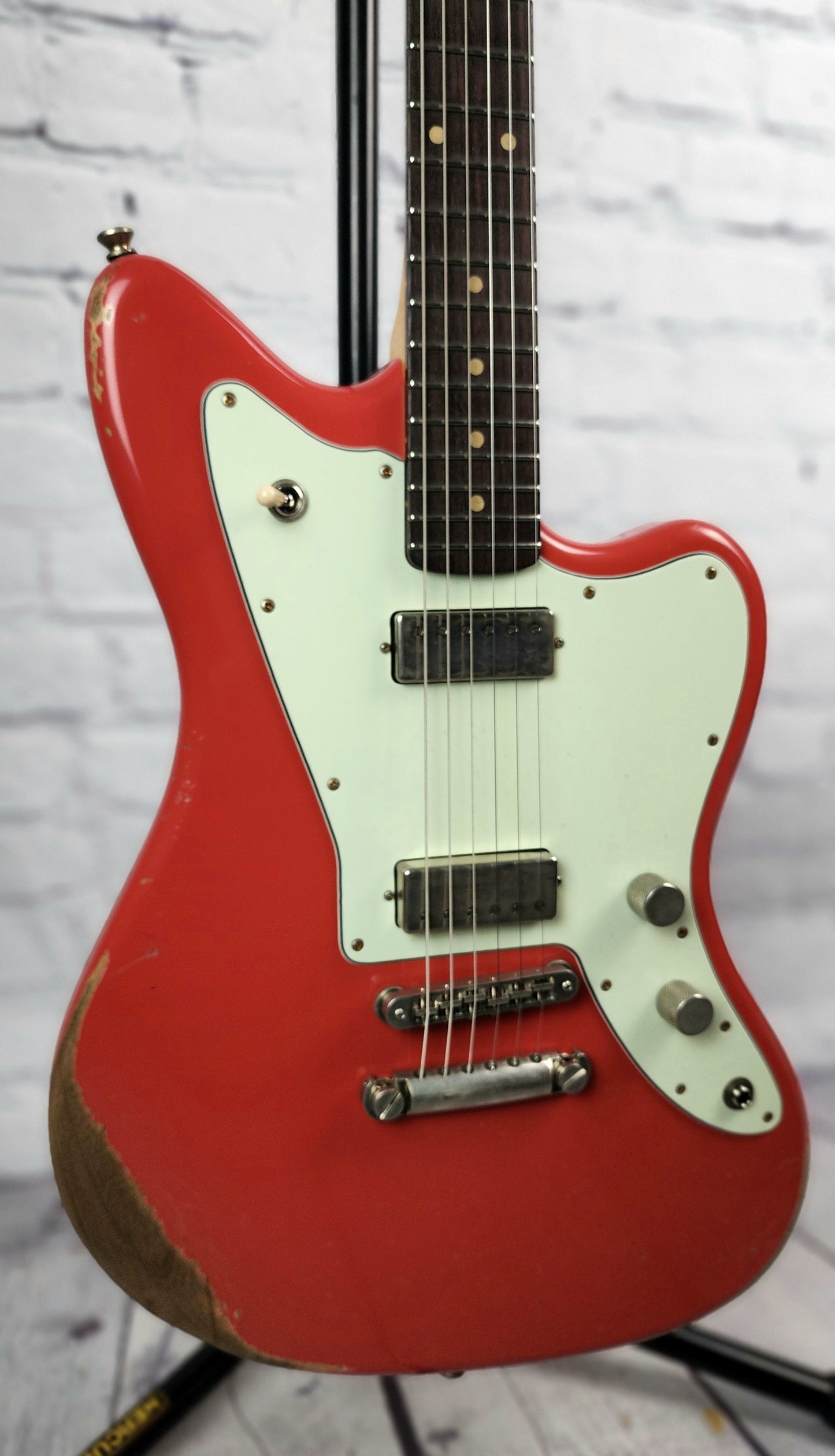Fano Guitars JM6 Oltre 6 String Electric Guitar Lollar Mini Humbuckers Fiesta Red