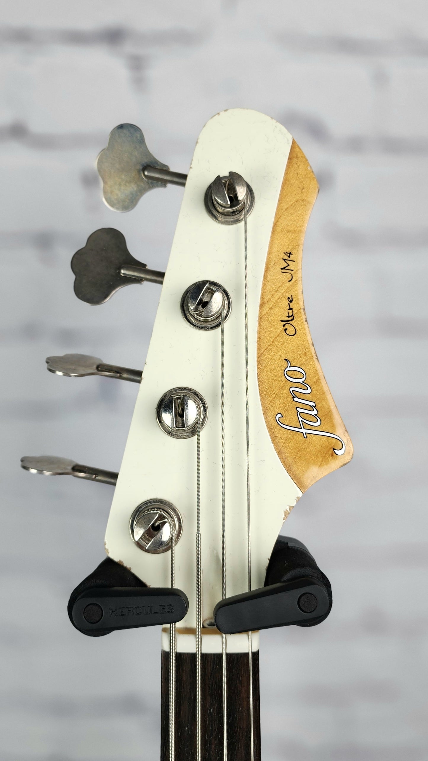 Fano Guitars JM4 Oltre 4 String Bass Guitar Light Distress Olympic White