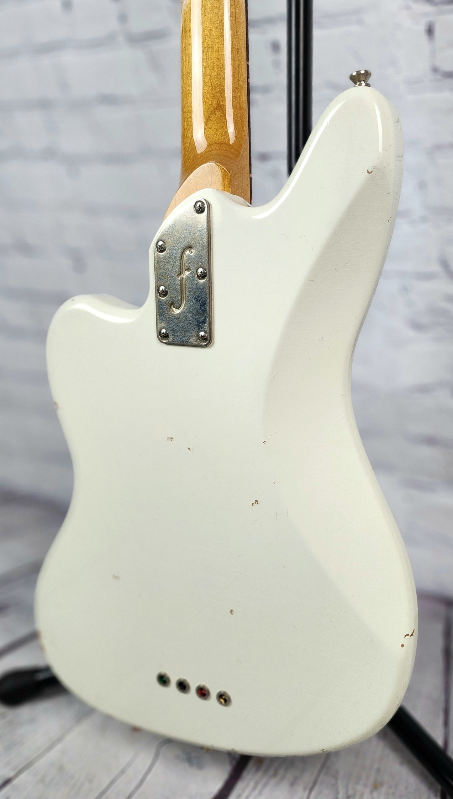 Fano Guitars JM4 Oltre 4 String Bass Guitar Light Distress Olympic White