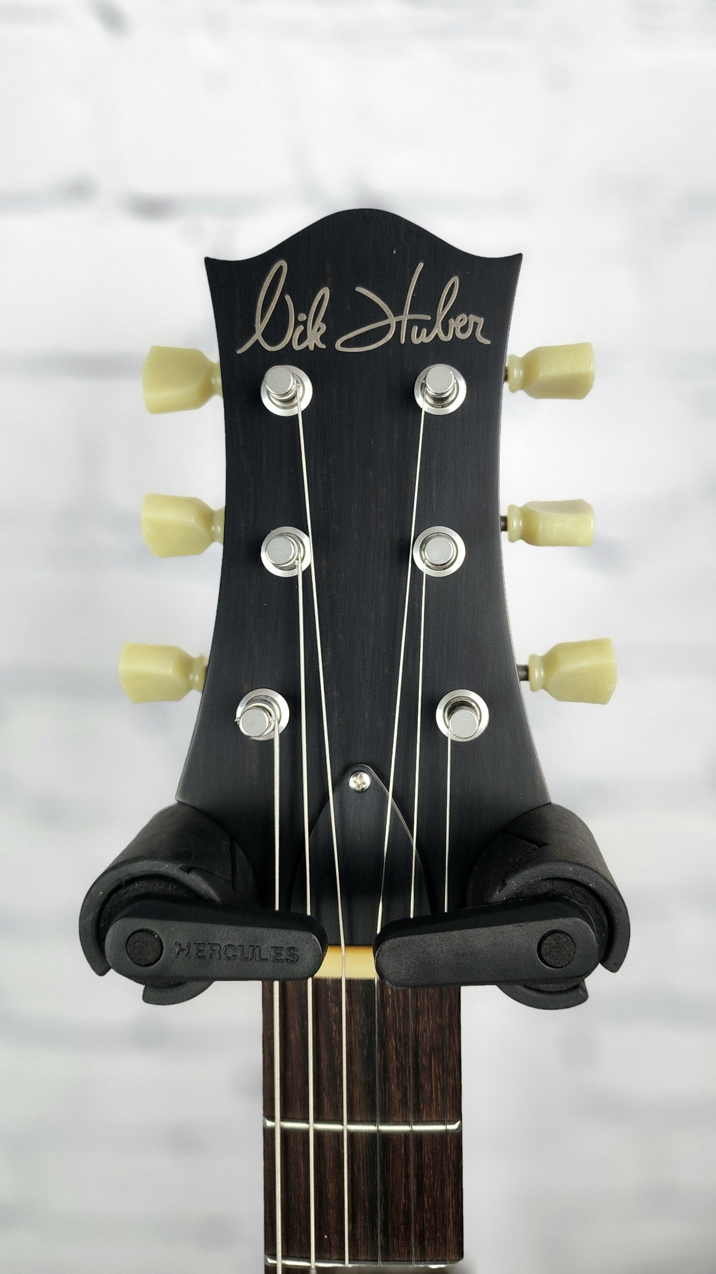 Nik Huber Krautster II Single Cut Electric Guitar Custom Worn Onyx Black