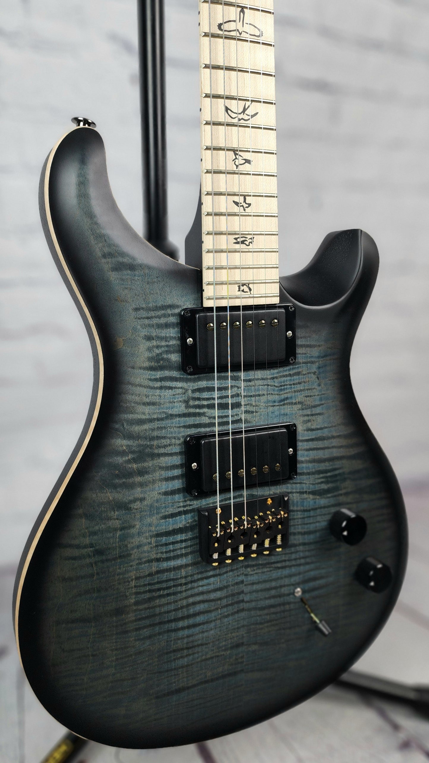 Paul Reed Smith PRS Dustie Waring Limited Edition CE24 Hardtail Electric Guitar Faded Blue Smokeburst