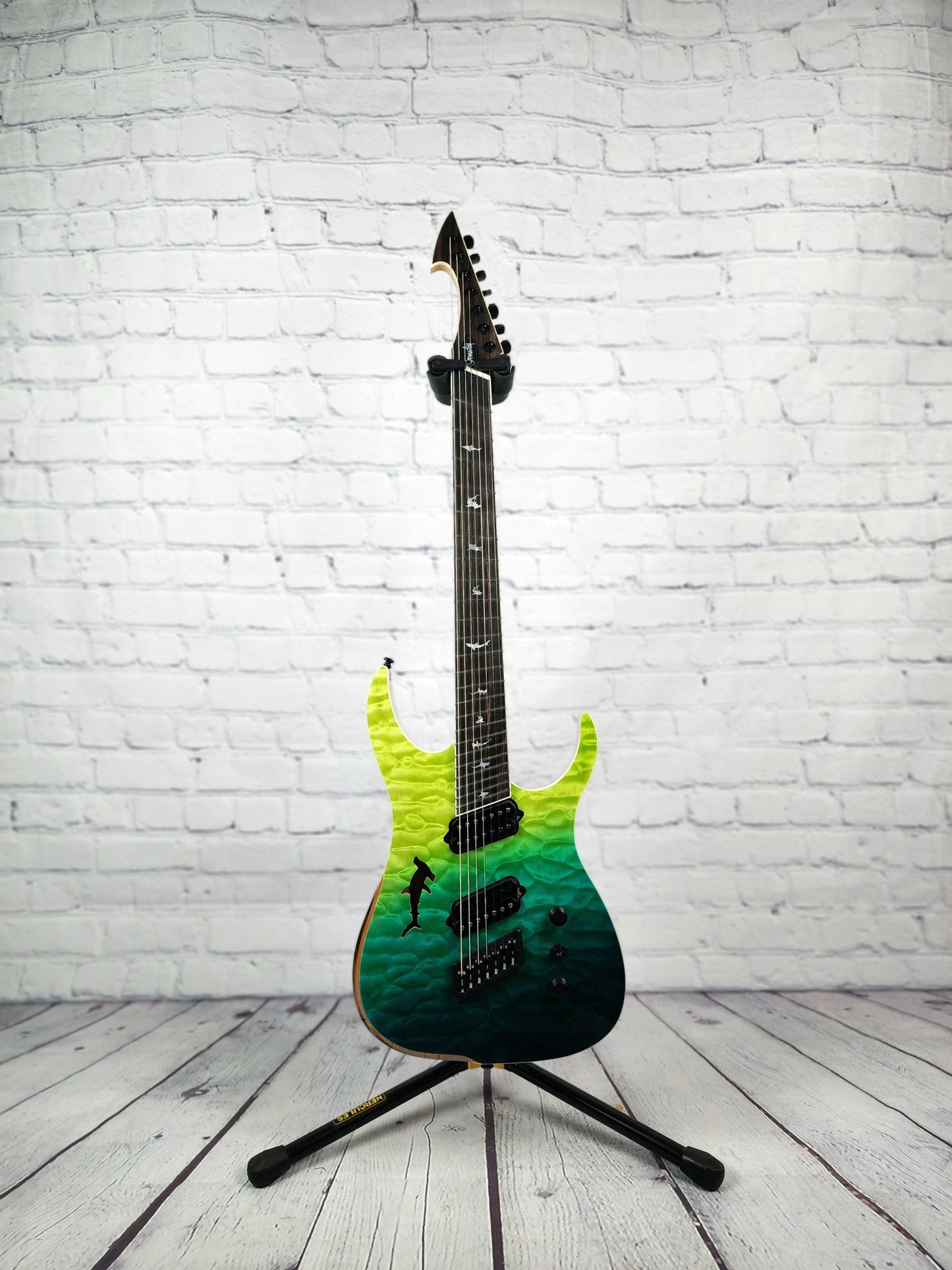 Ormsby Guitars Hype GTR 7 Shark Limited Electric Guitar Caribbean Fade