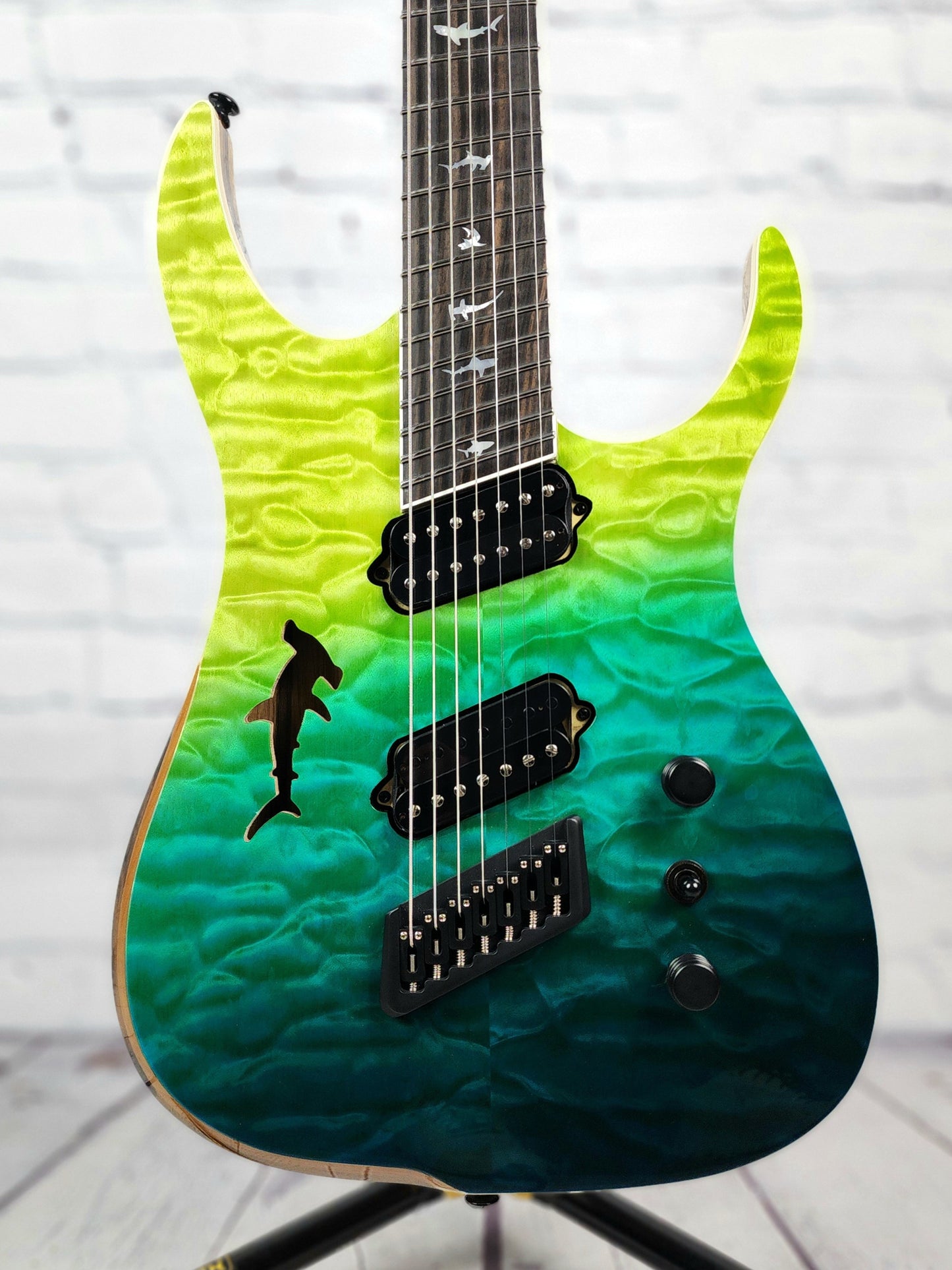 Ormsby Guitars Hype GTR 7 Shark Limited Electric Guitar Caribbean Fade