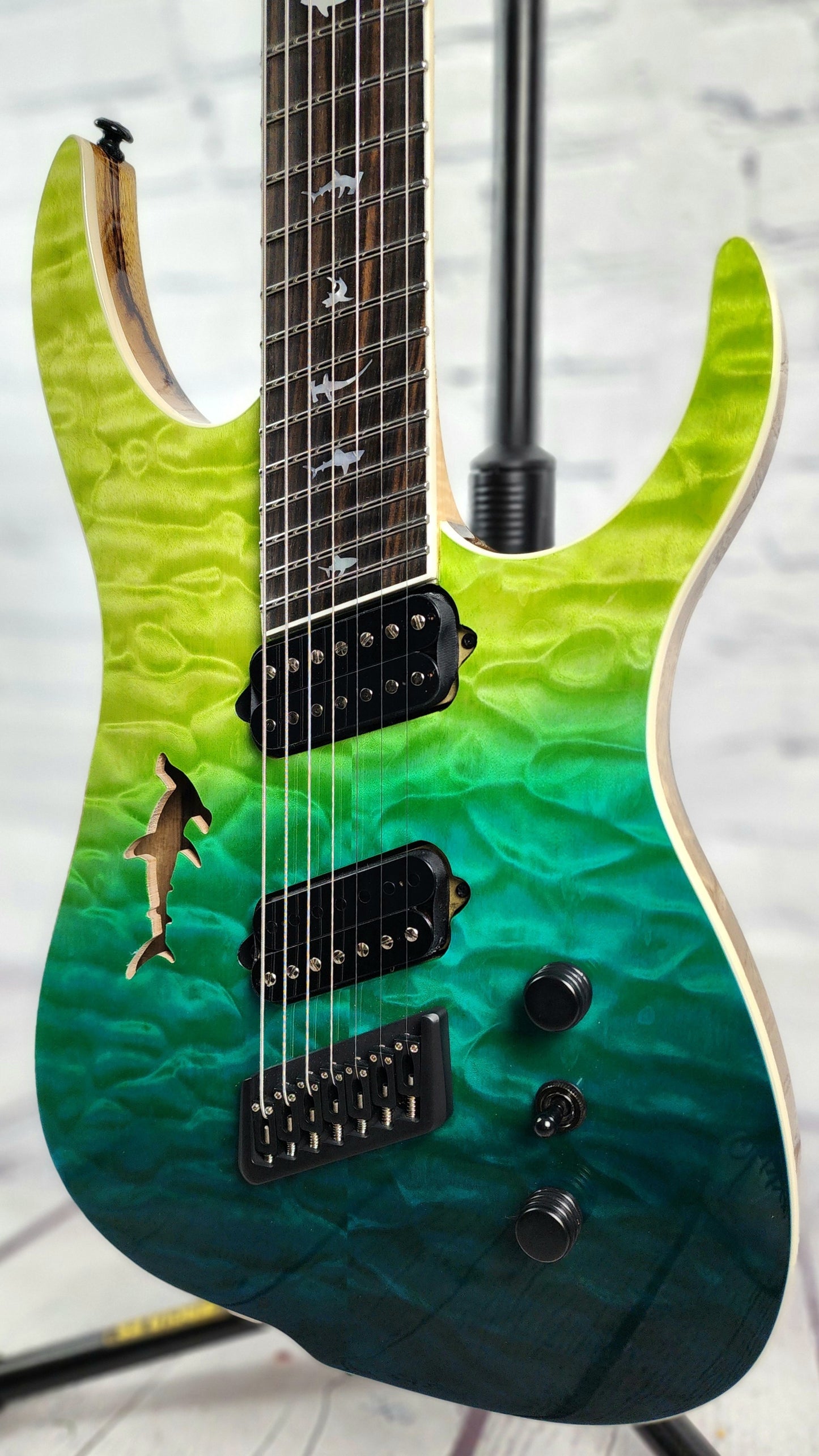 Ormsby Guitars Hype GTR 7 Shark Limited Electric Guitar Caribbean Fade