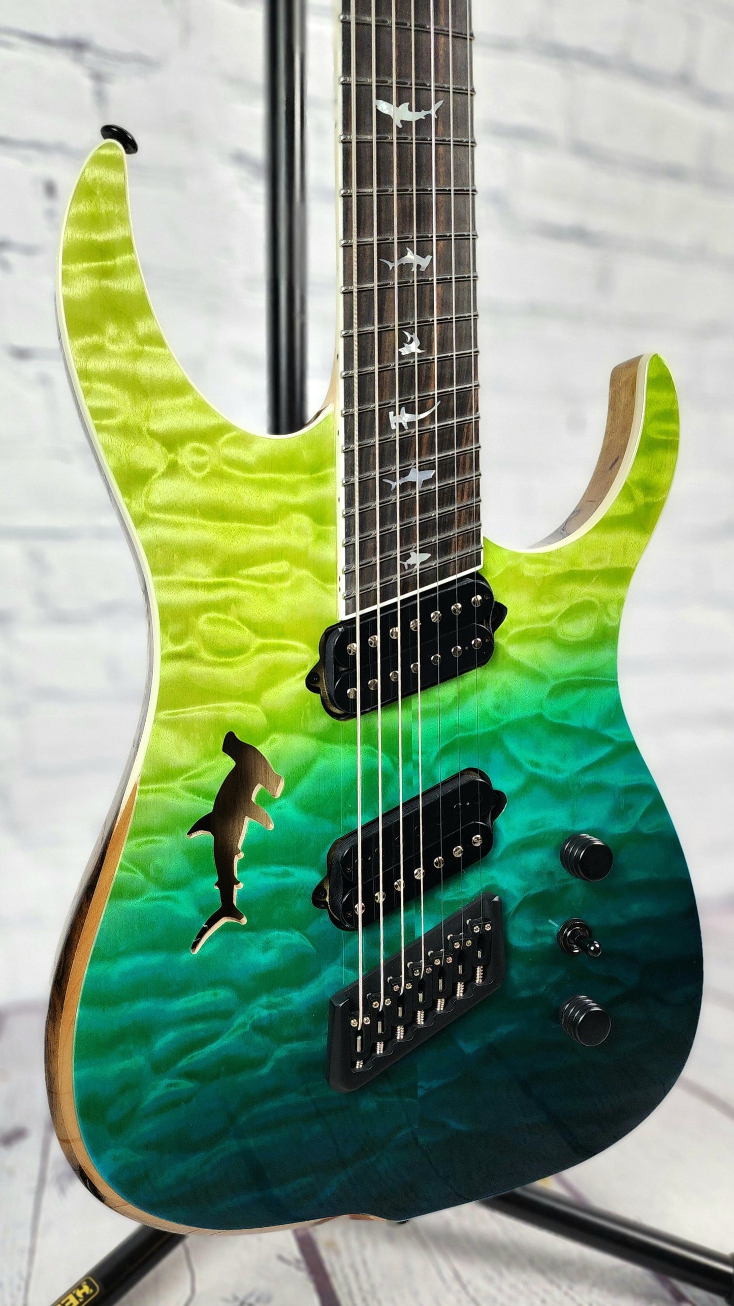 Ormsby Guitars Hype GTR 7 Shark Limited Electric Guitar Caribbean Fade