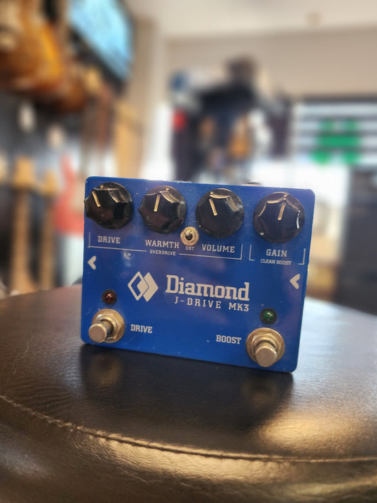 USED Diamond Pedals JDR3 J Drive Mk 3 Overdrive + Clean Boost Pedal