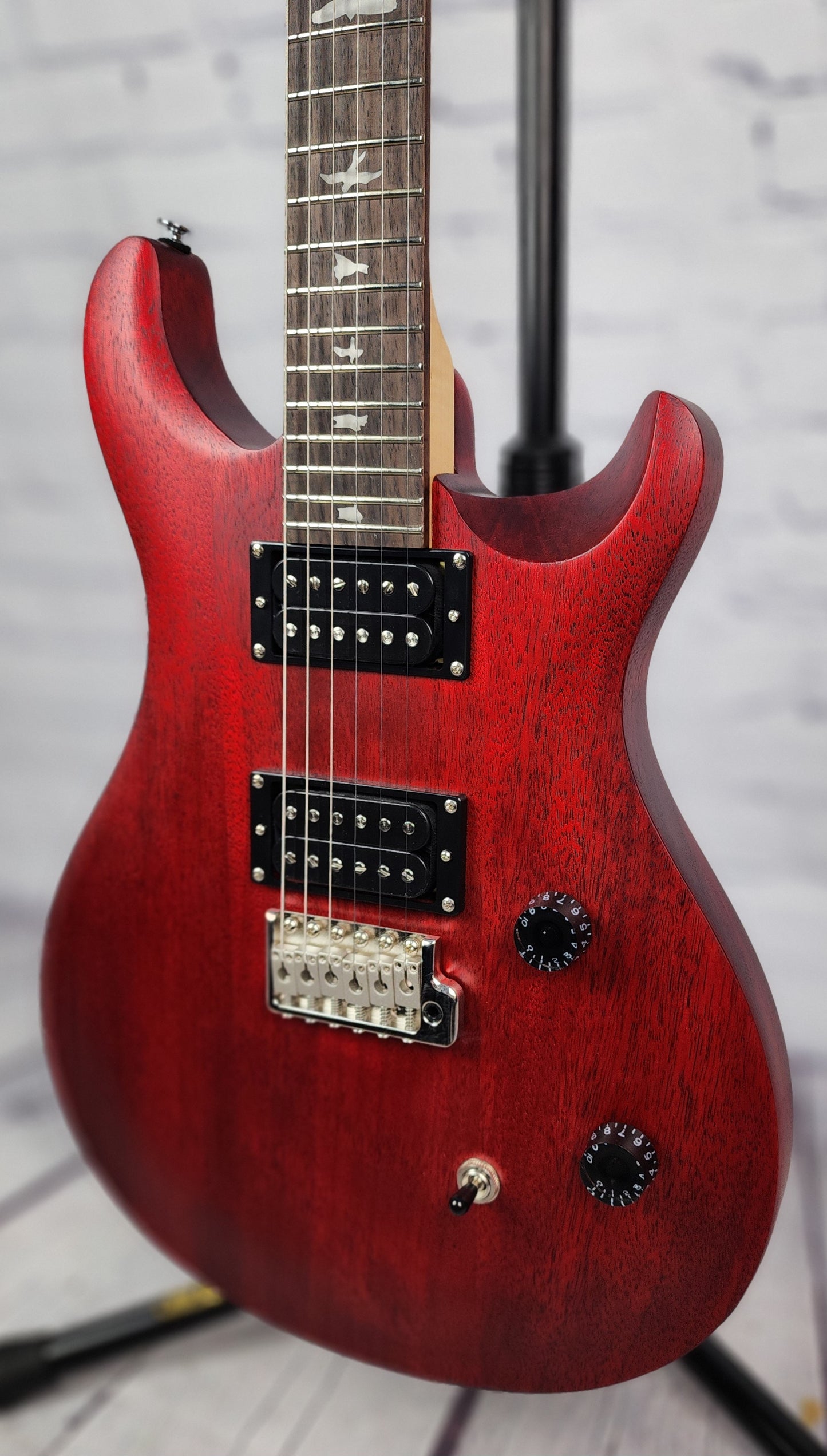 Paul Reed Smith SE CE24 Satin 6 String Electric Guitar Vintage Cherry