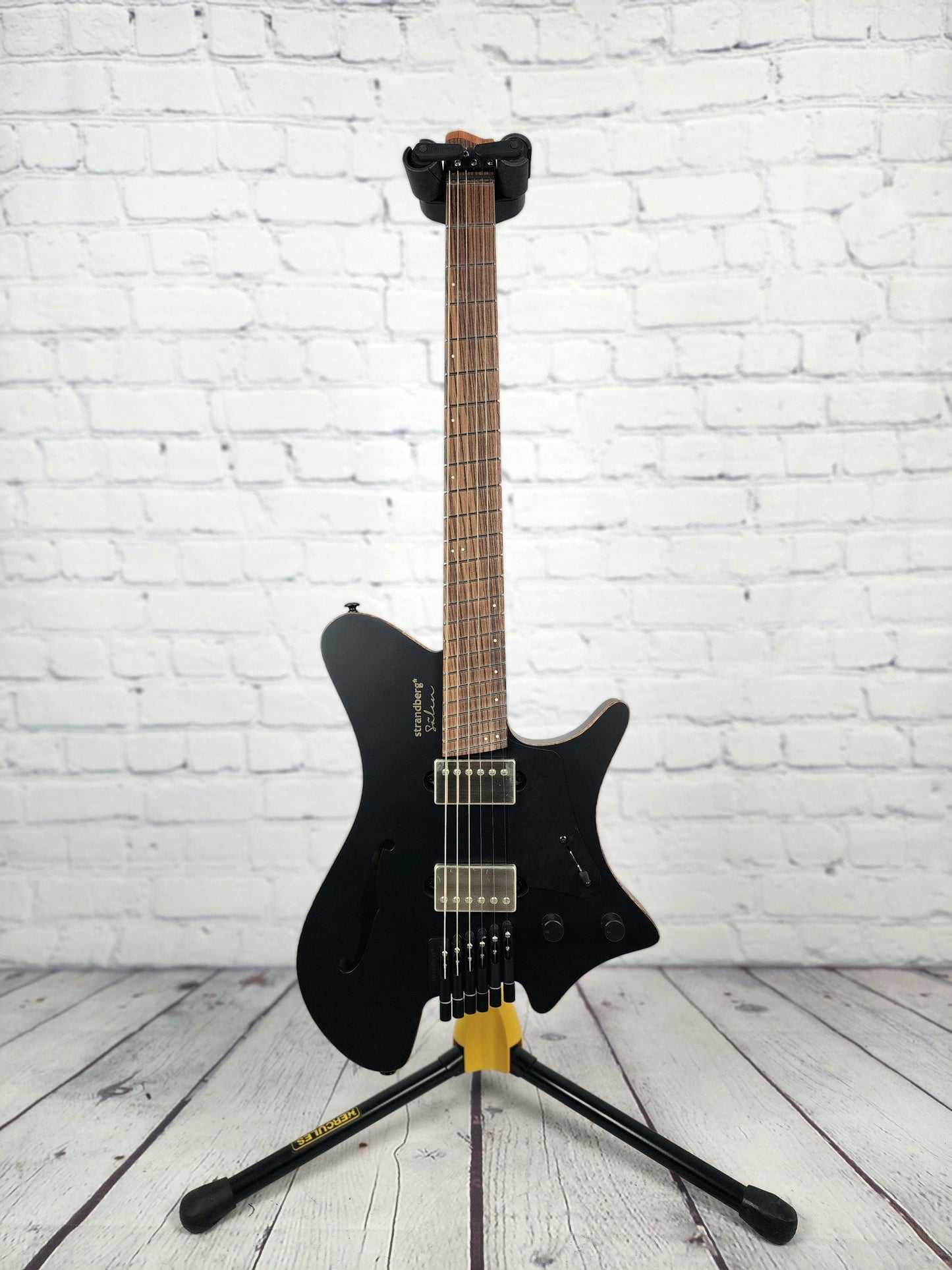 Strandberg Salen Jazz NX 6 String Semi-Hollow Electric Guitar Black